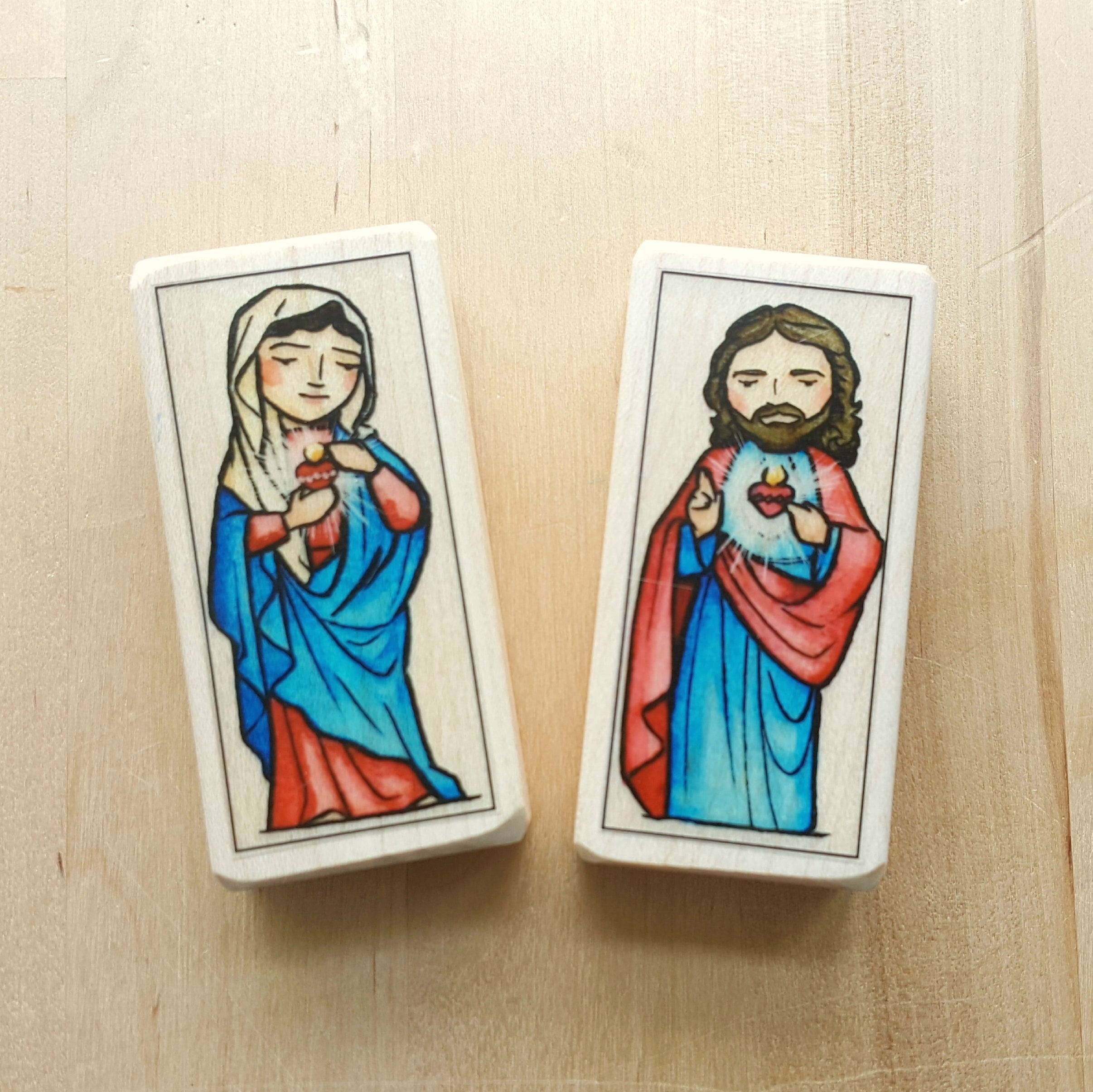 Sacred and Immaculate Hearts Saint Block Set