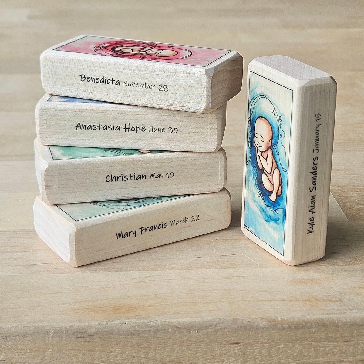 Custom Remembrance Block for Pregnancy & Child Loss