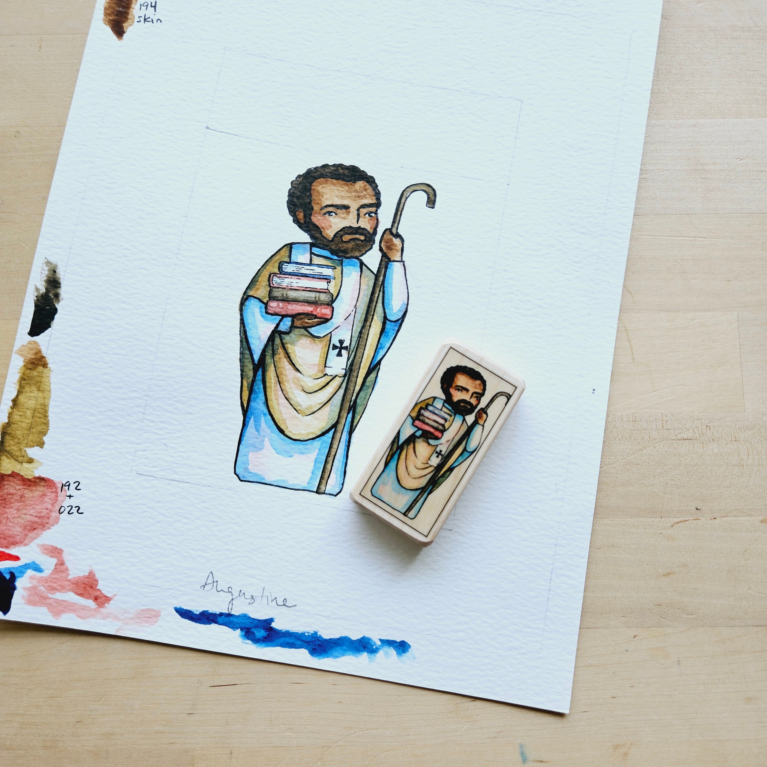 Augustine // Patron Saint Block