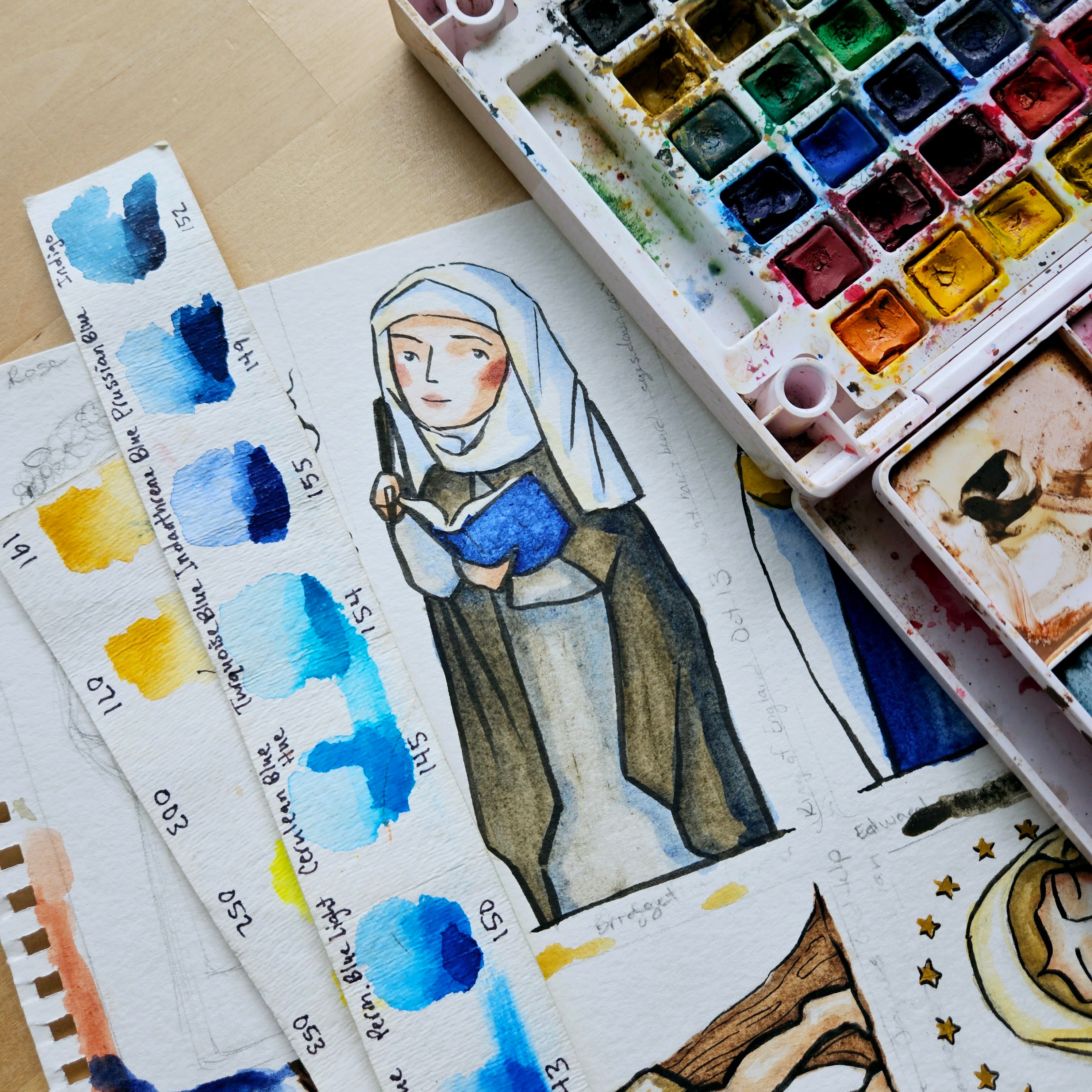 Bridget of Sweden // Patron Saint Block