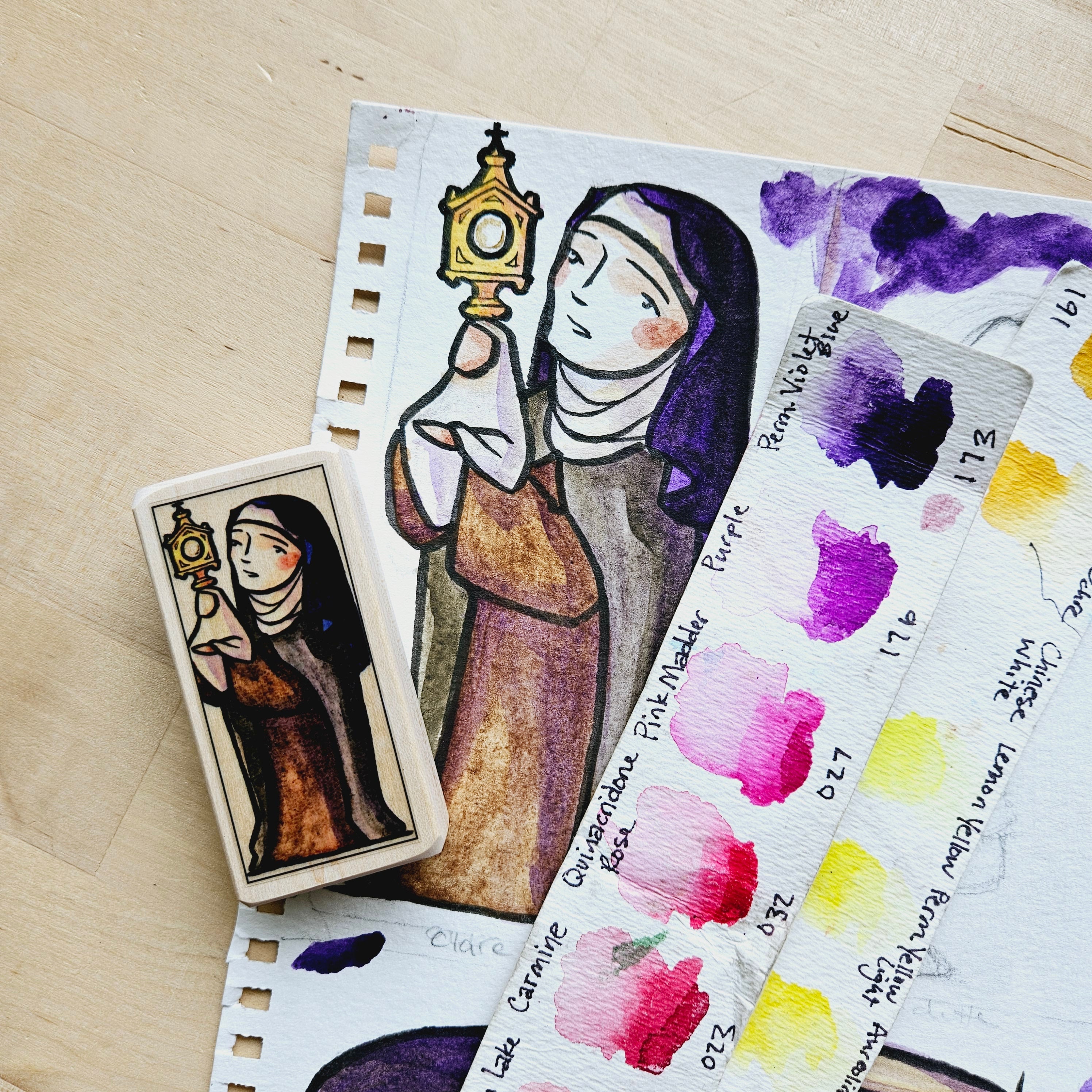 Clare of Assisi // Patron Saint Block