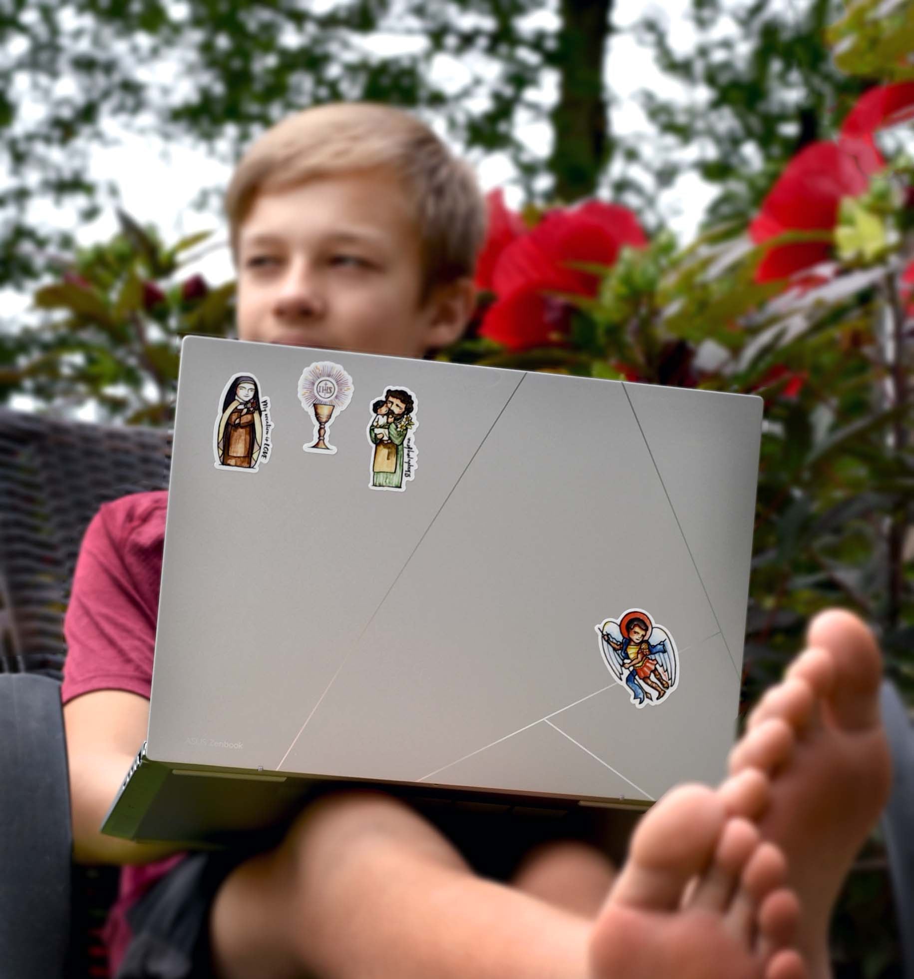 Patron Saint Stickers // 4x6 Sheet // Use on Water Bottles, Laptops, and More!
