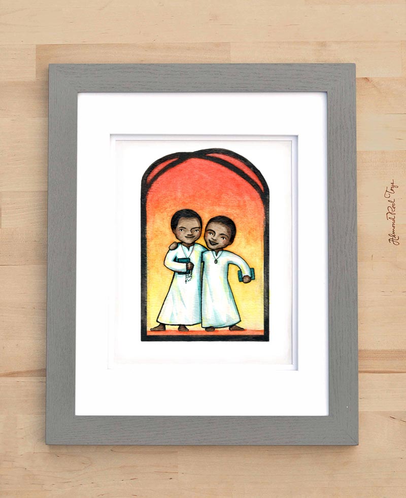 Daudi Okelo and Jildo Irwa Print