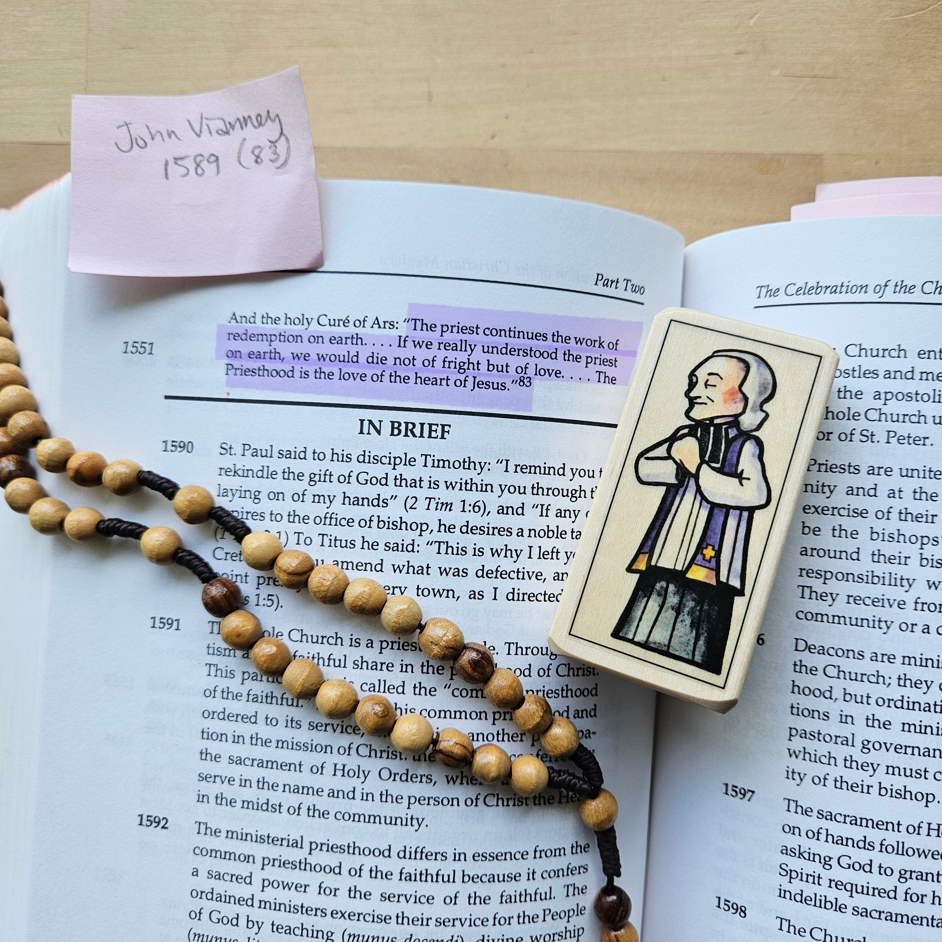 John Vianney // Patron Saint Block