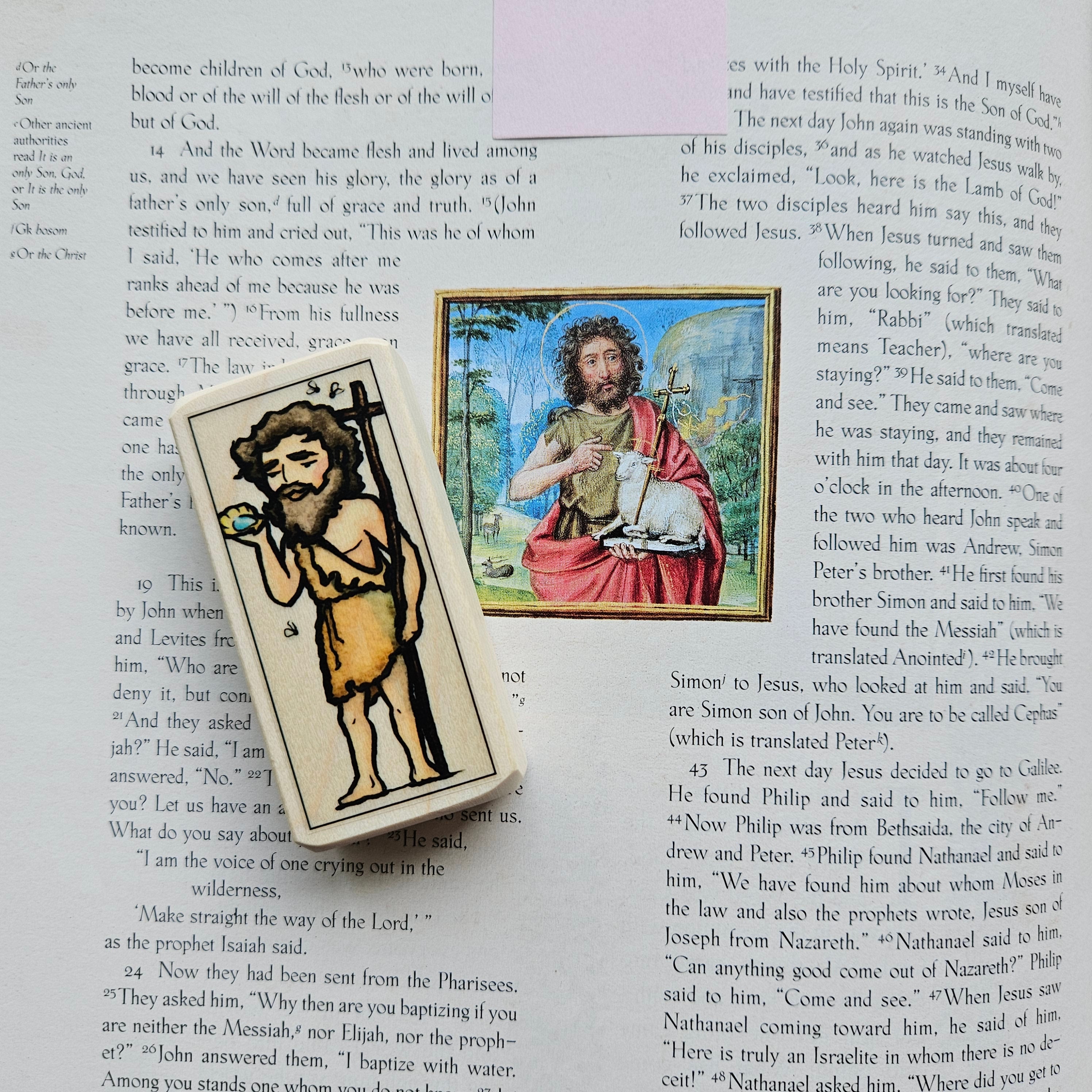John the Baptist // Patron Saint Block