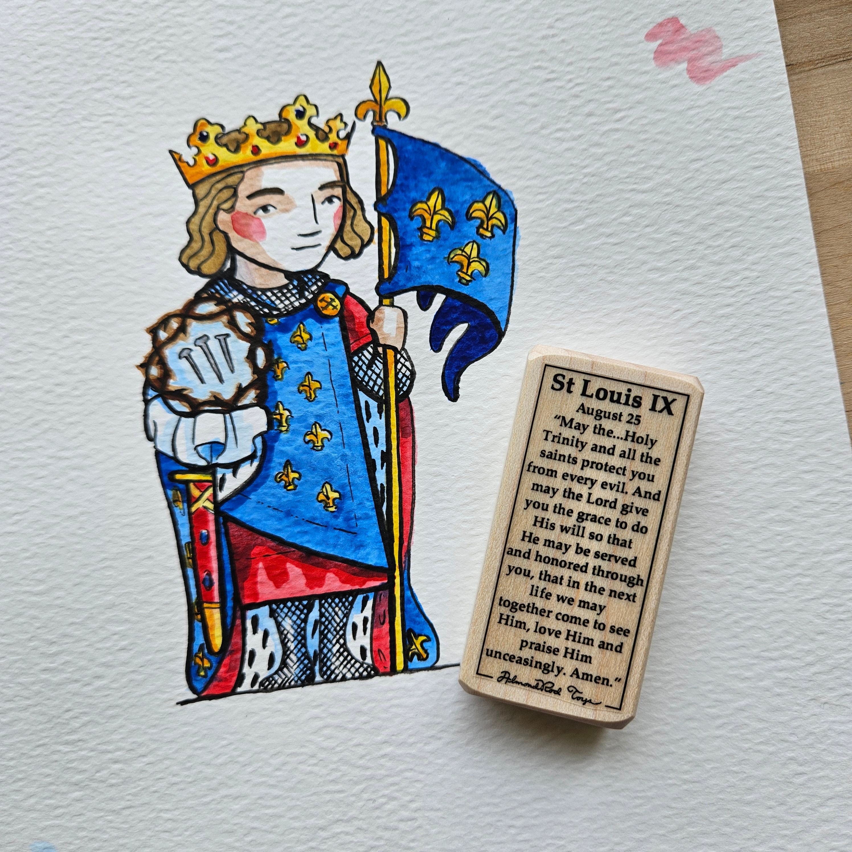 Louis IX // Patron Saint Block
