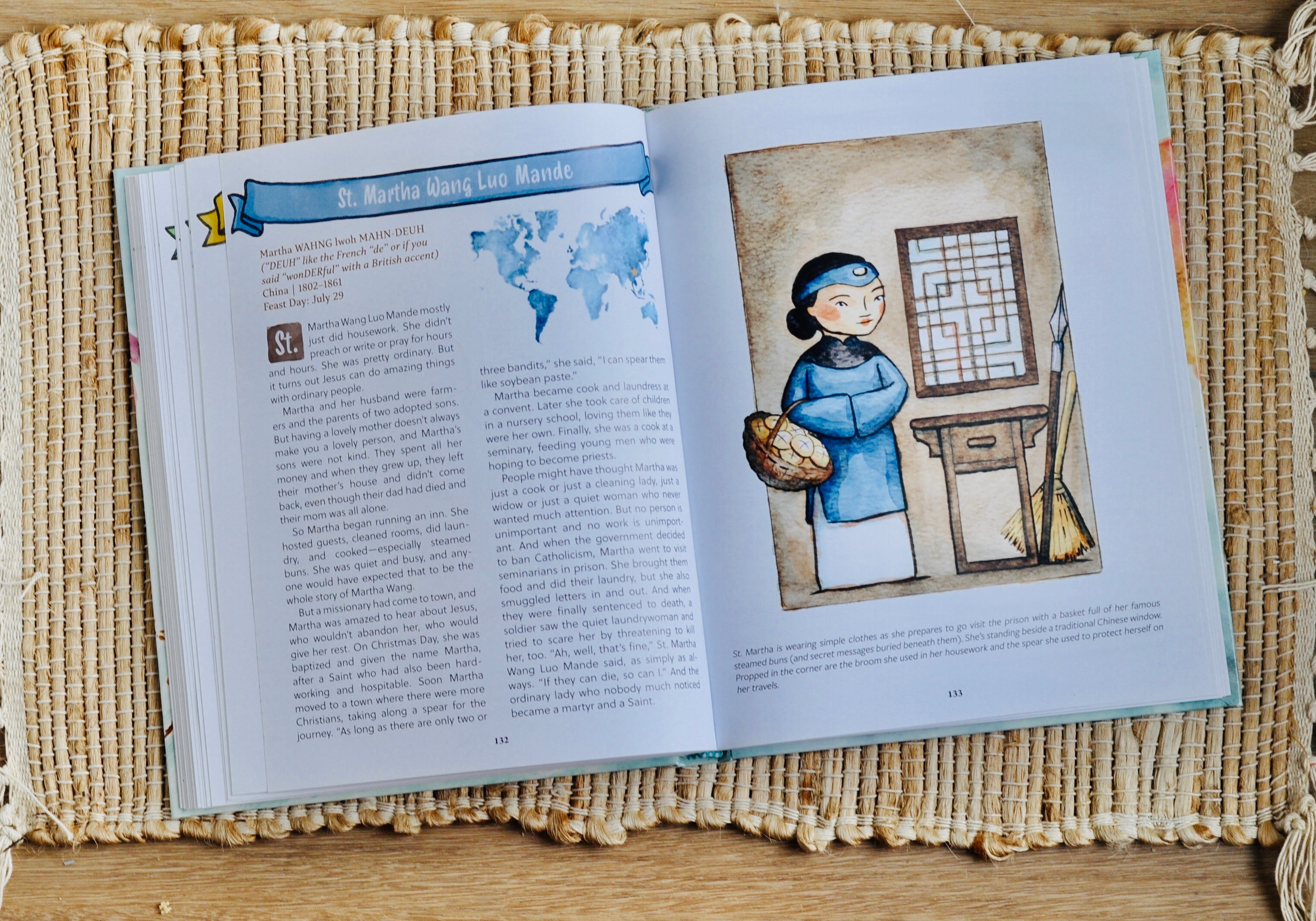 Martha Wang Luo Mande Patron Saint Block