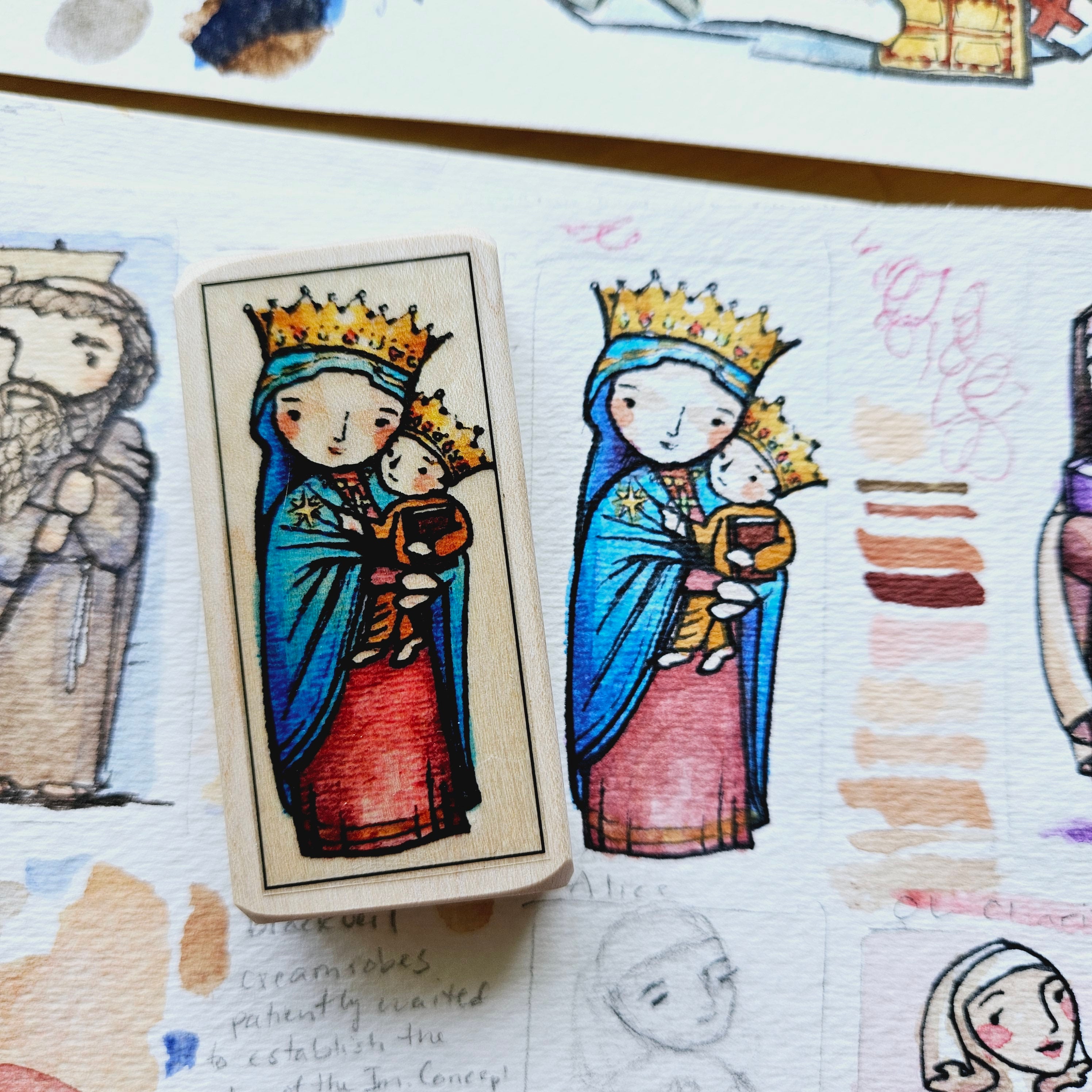Mary, Queen of Heaven // Patron Saint Block