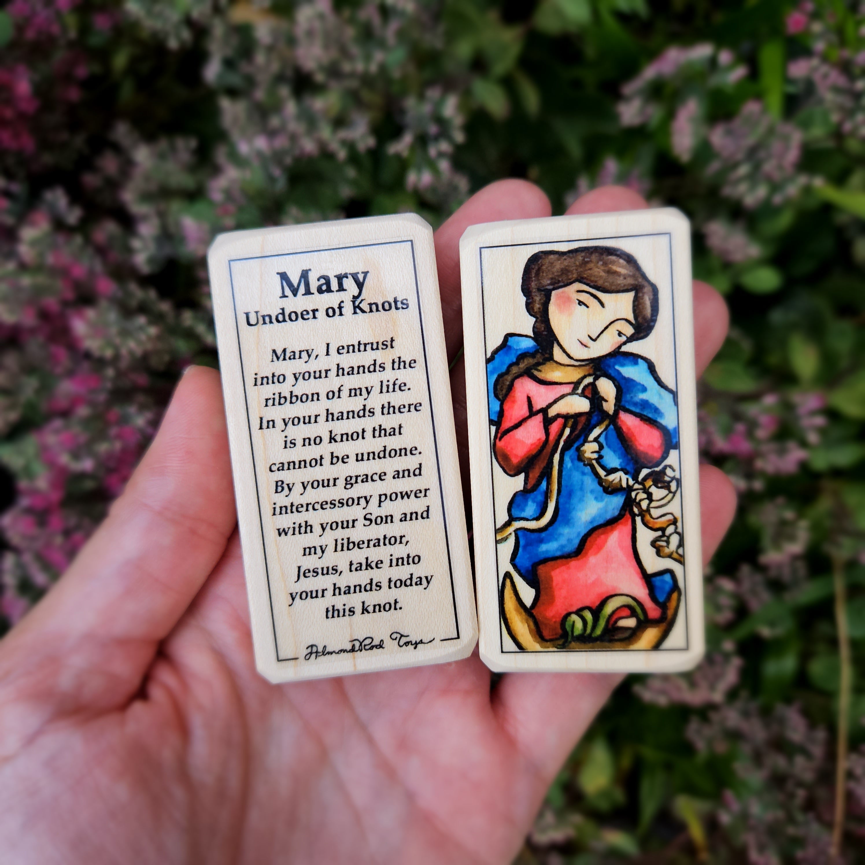 Mary Undoer of Knots // Patron Saint Block