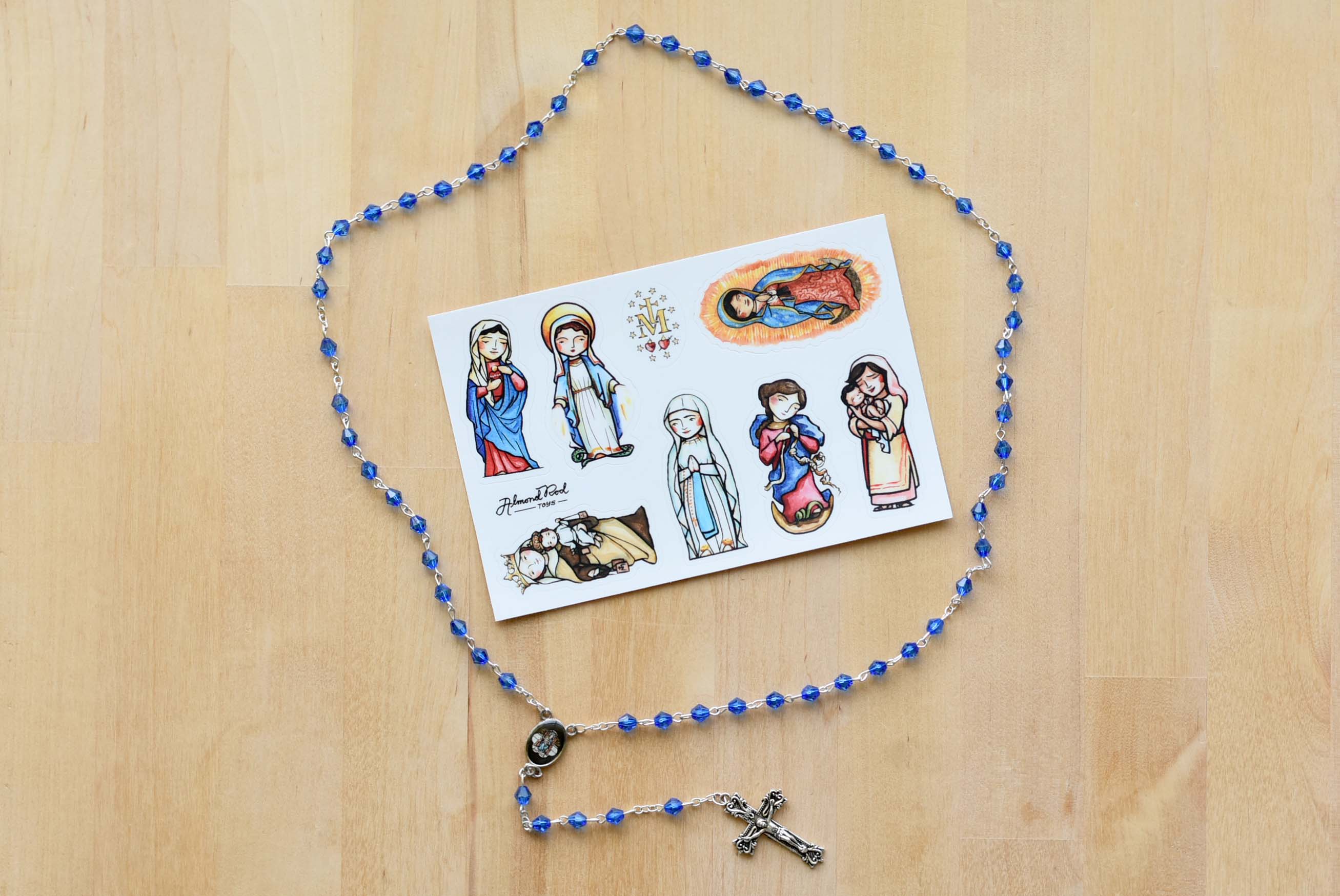 Patron Saint Stickers // 4x6 Sheet // Use on Water Bottles, Laptops, Calendars, and More!