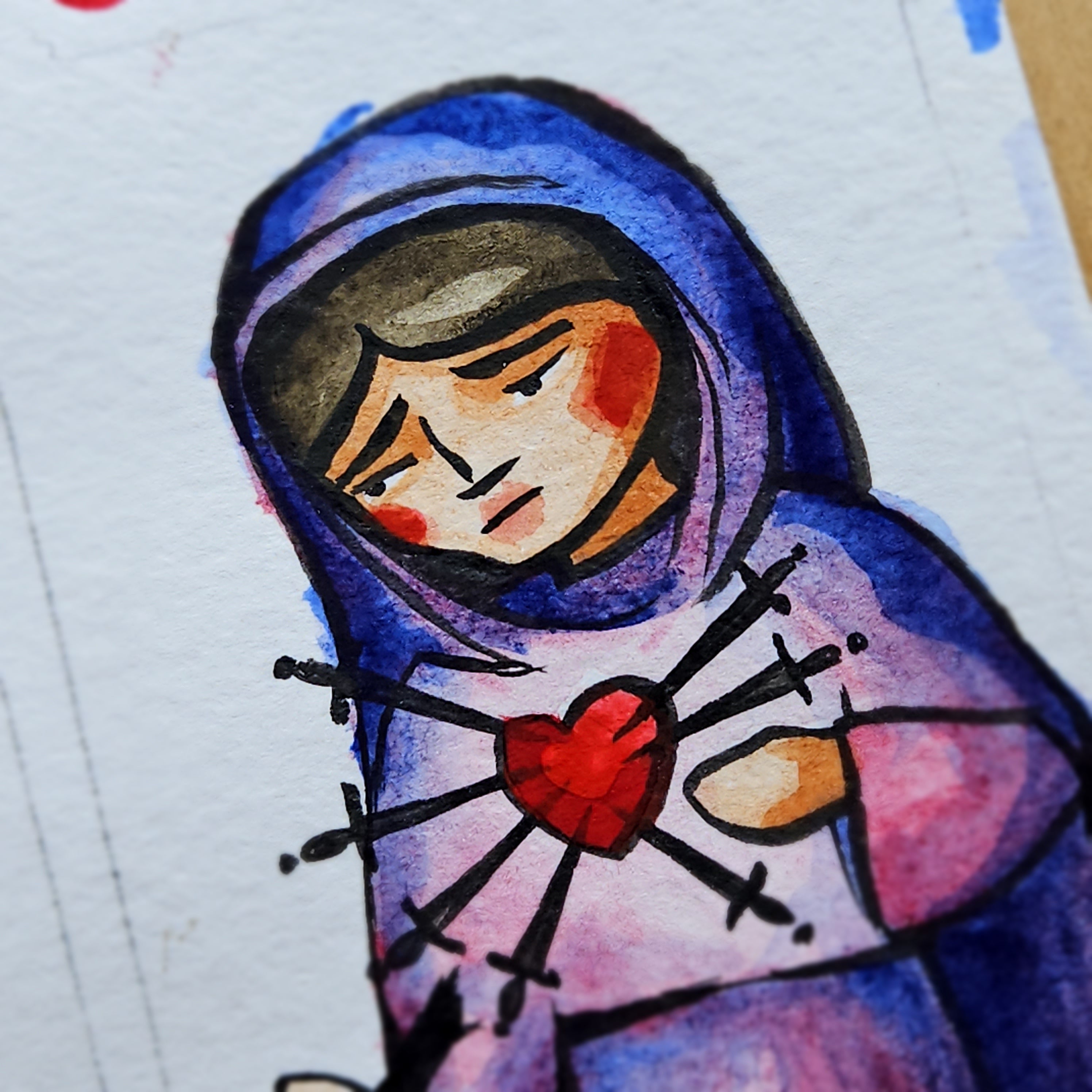Our Lady of Sorrows // Patron Saint Block