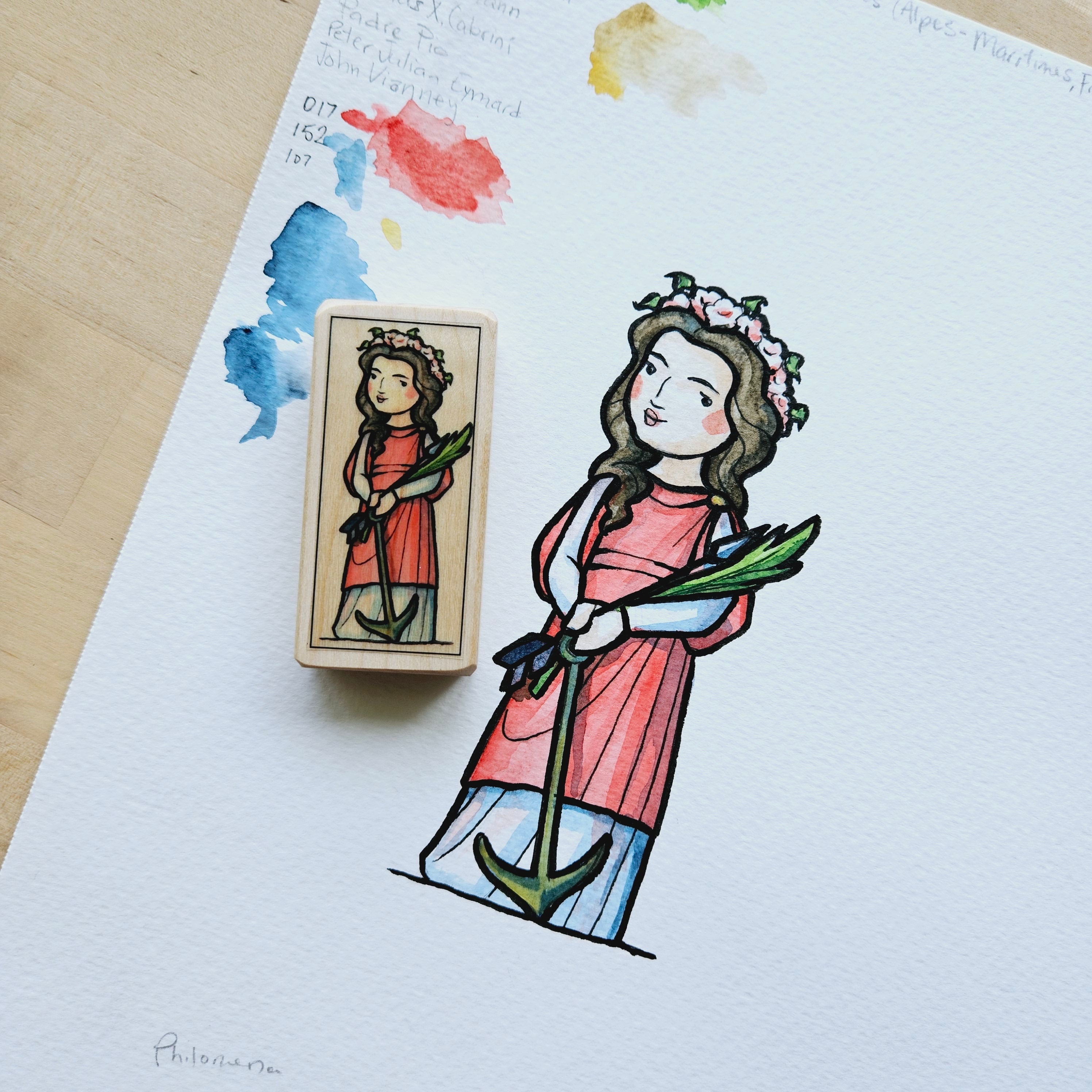 Philomena // Patron Saint Block