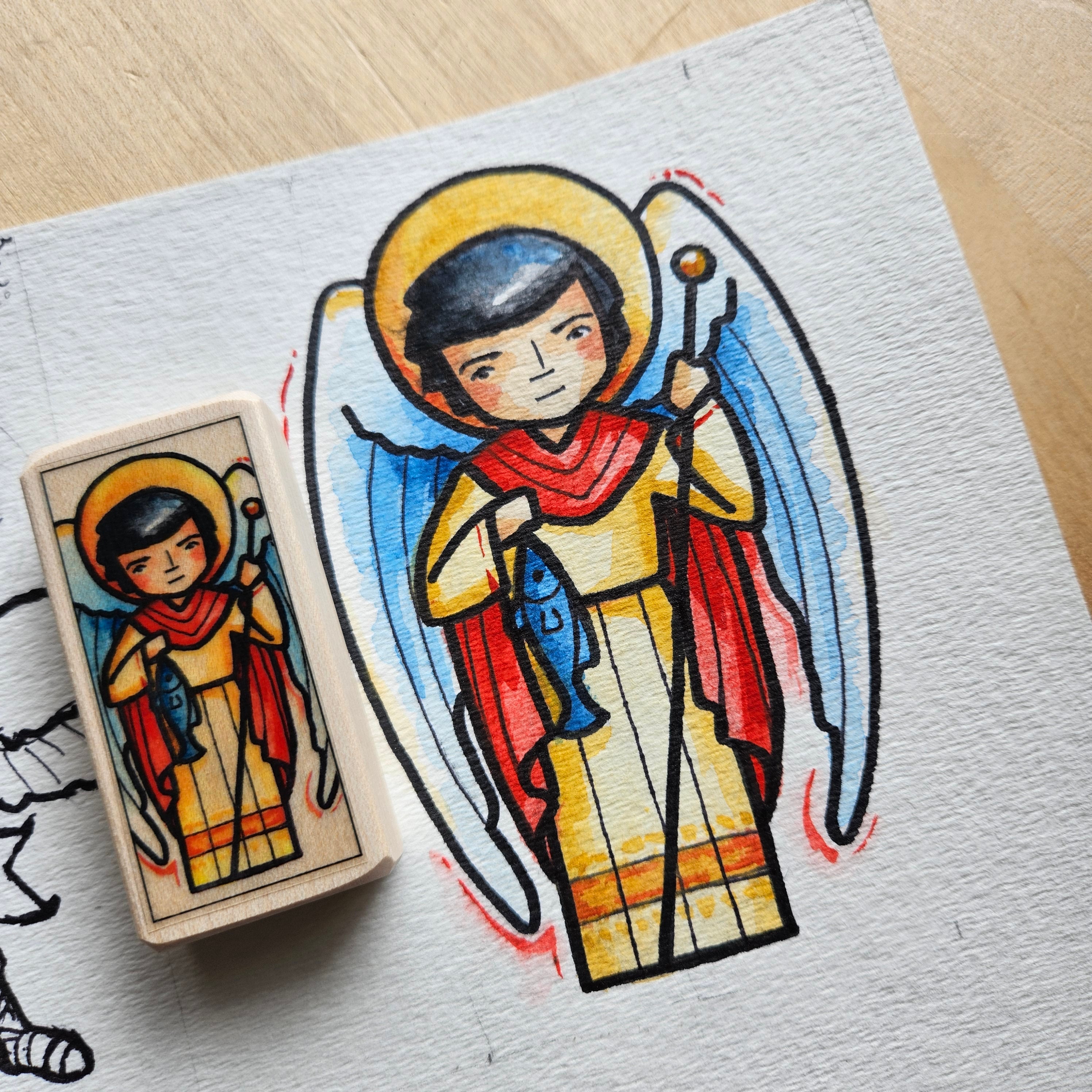 Raphael the Archangel // Patron Saint Block