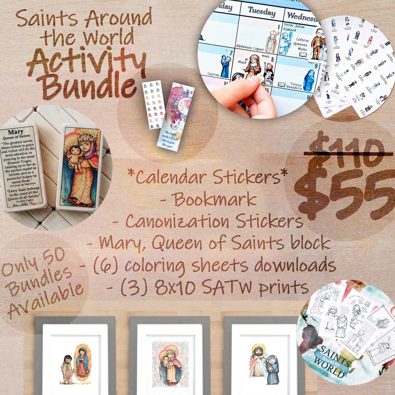 Saints Around the World Activity Bundle