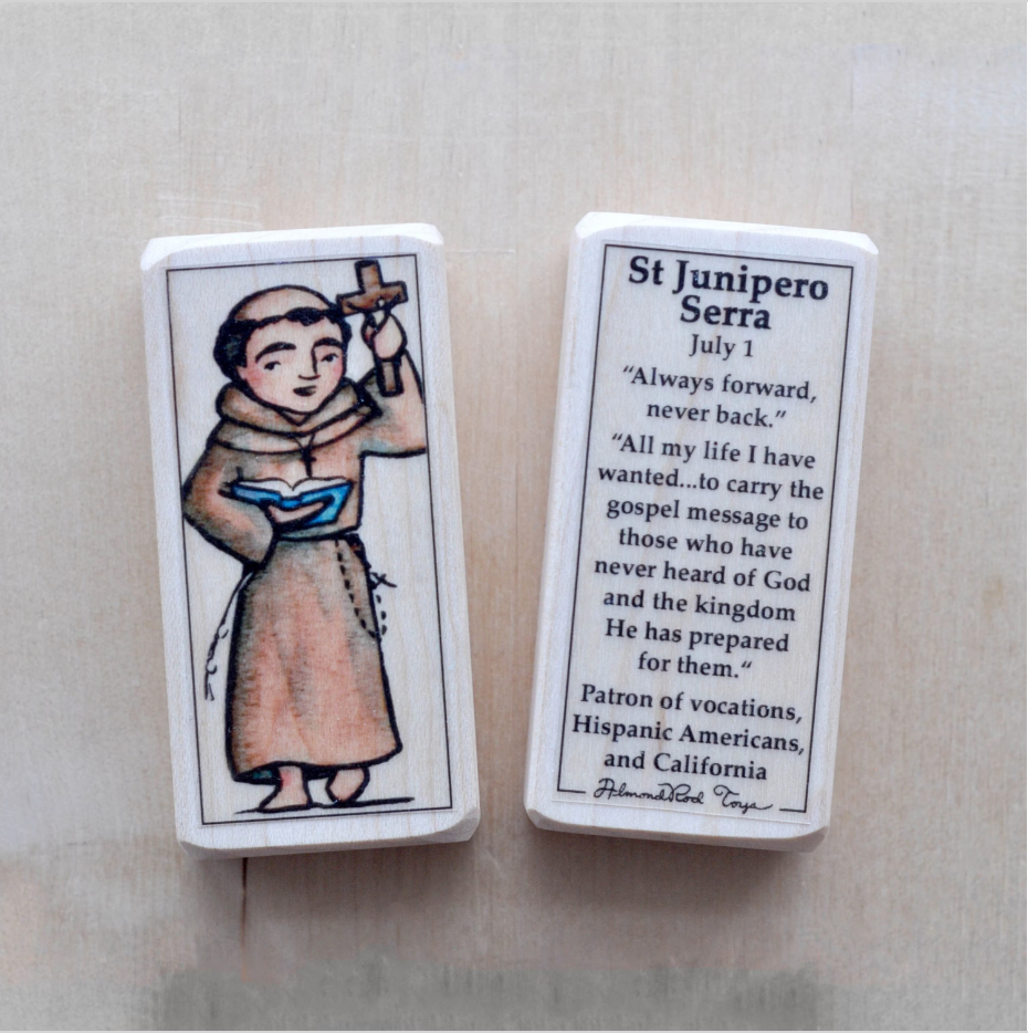 Junipero Serra Patron Saint Block