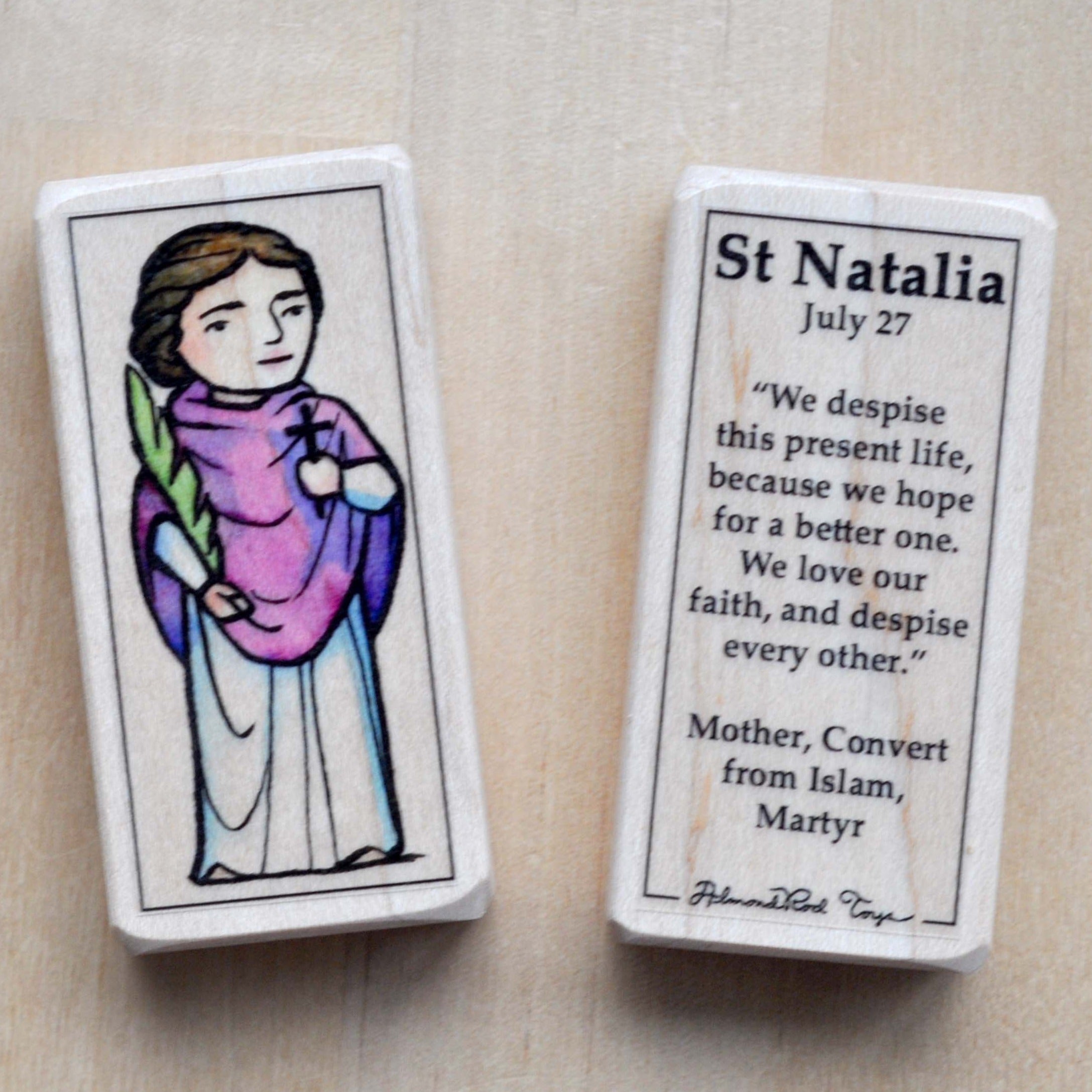Natalia Patron Saint Block