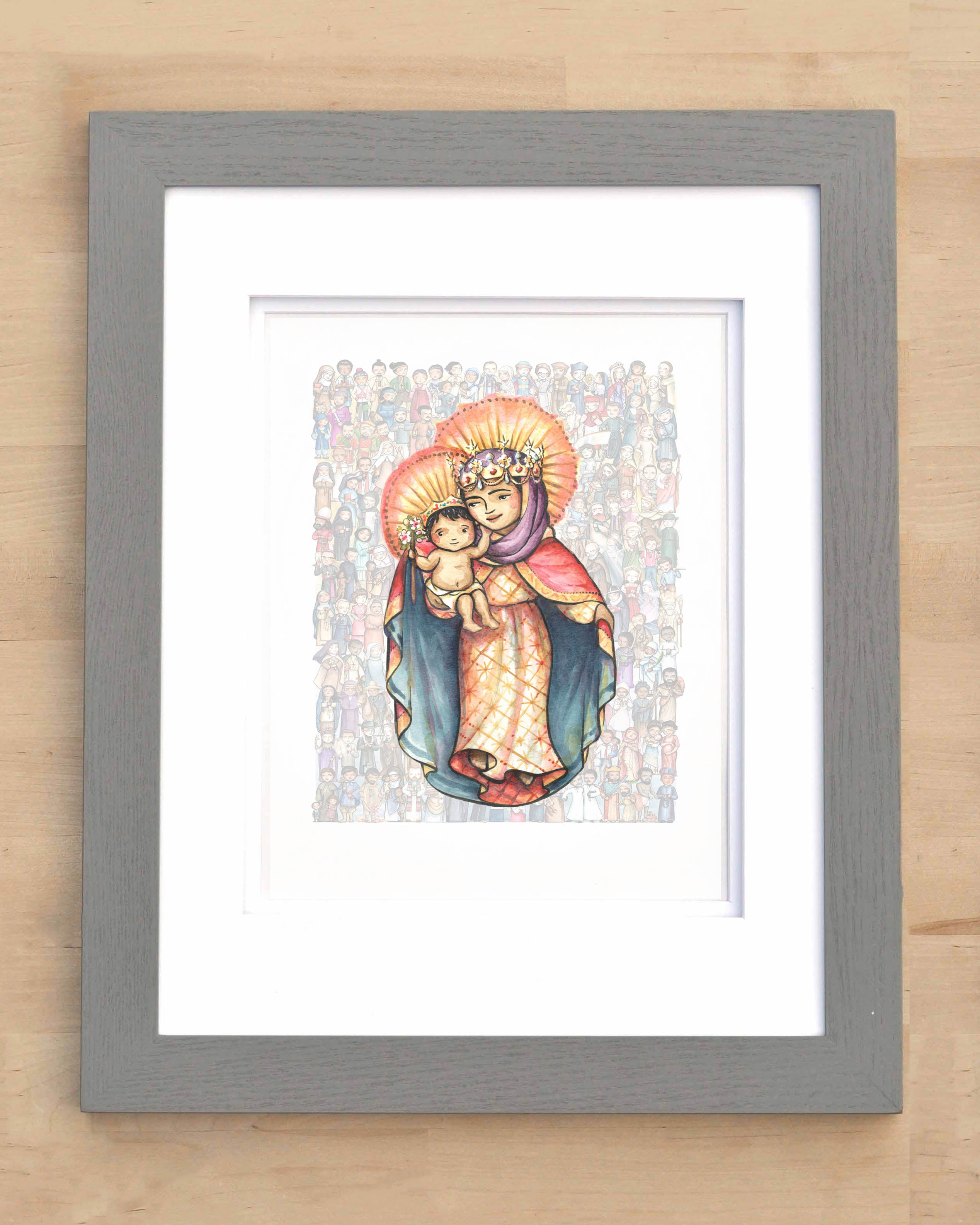 Virgin Mary, Queen of All Saints Print