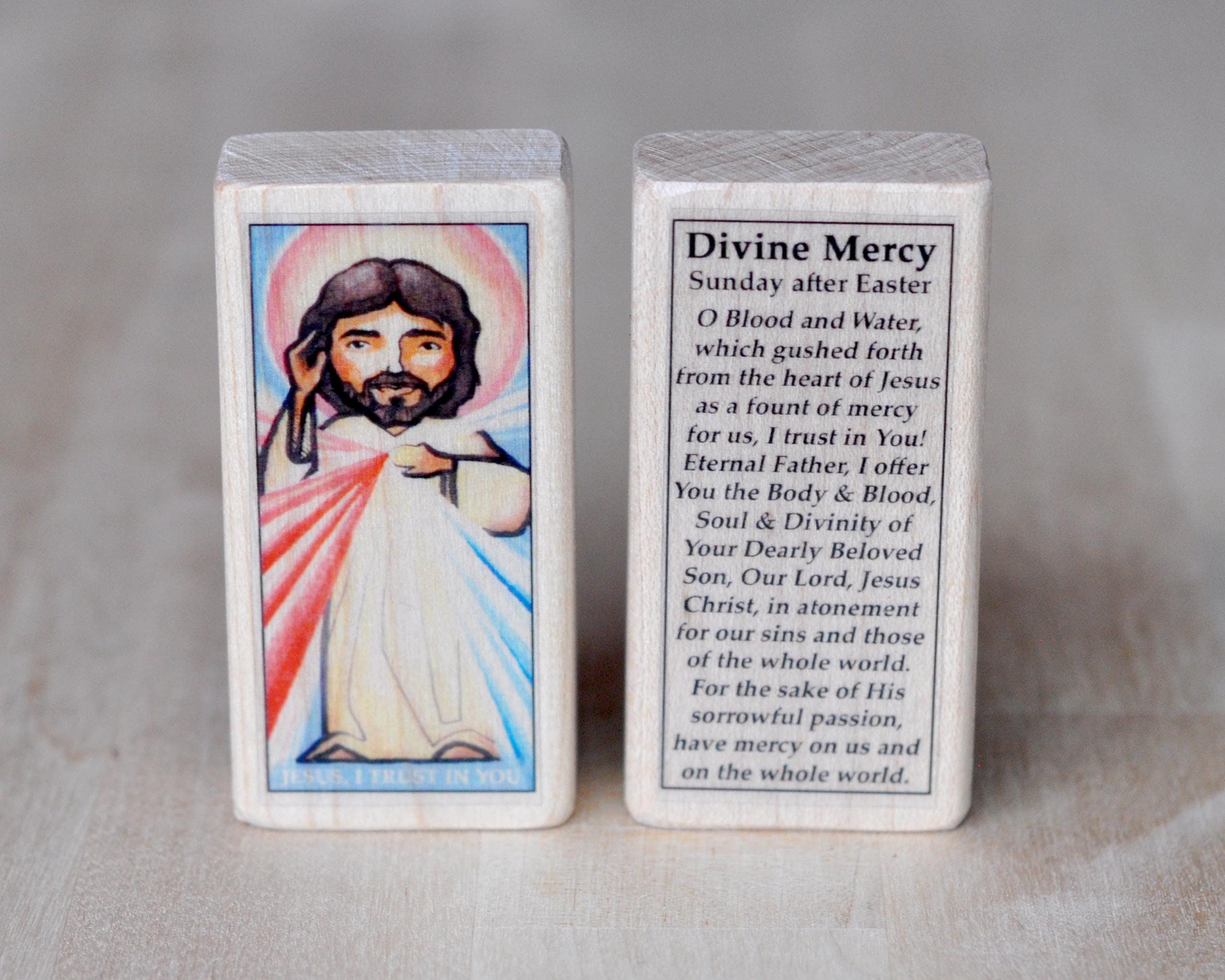 Divine Mercy and St Faustina // Saint Block Set