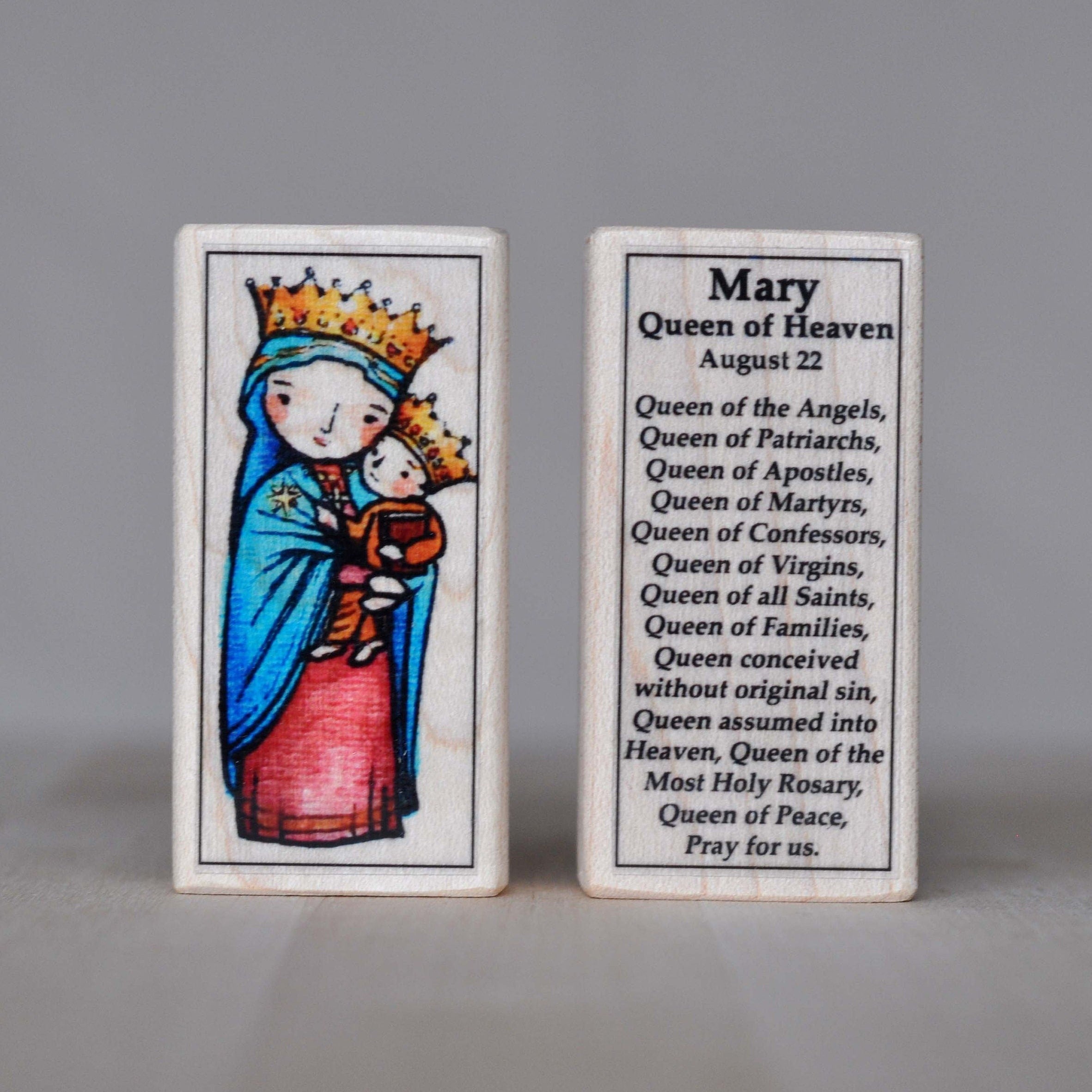 Mary, Queen of Heaven // Patron Saint Block