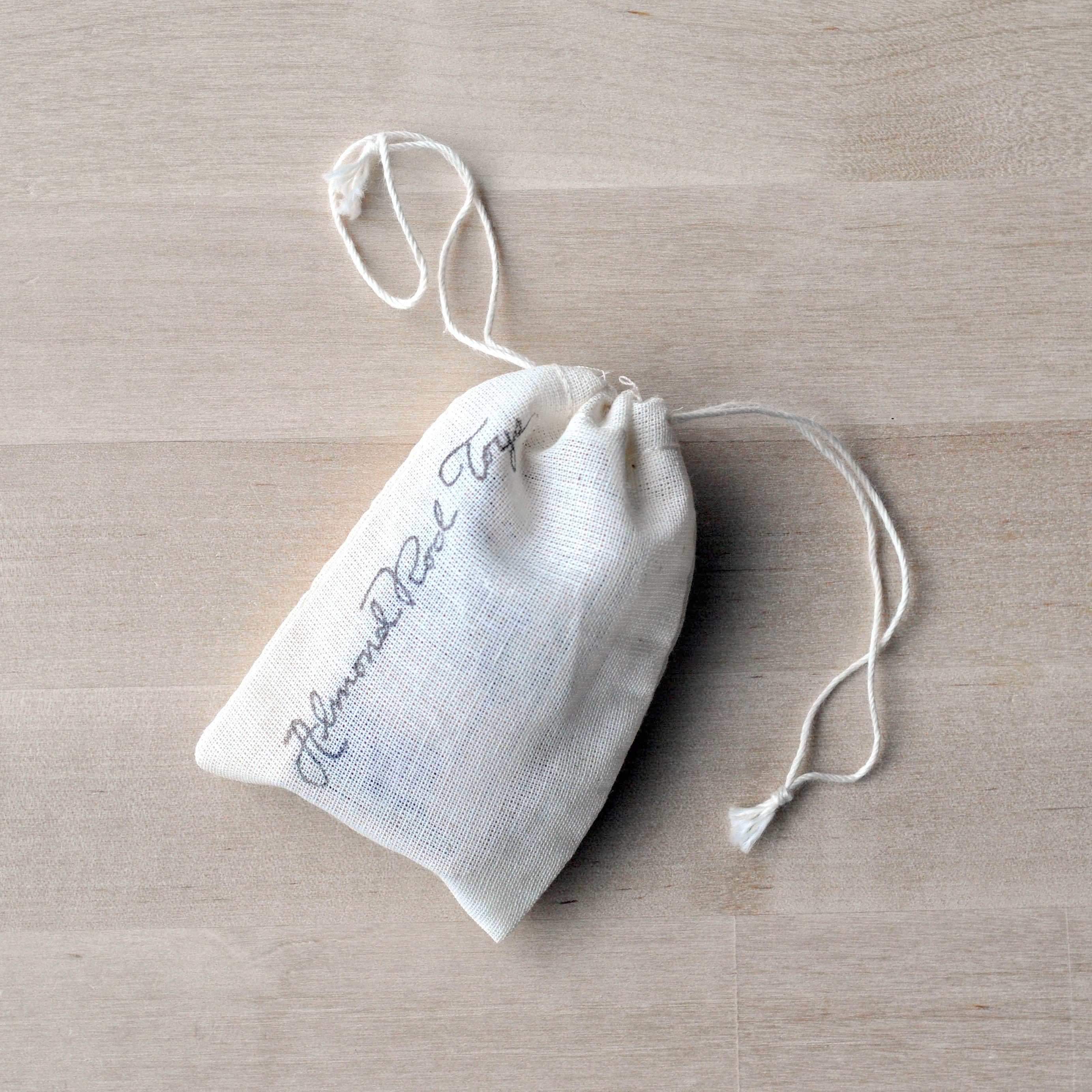 Drawstring Bag Natural White Small