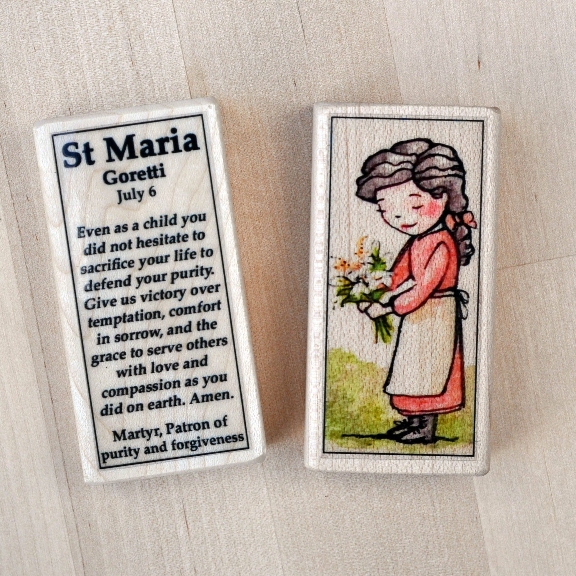 Maria Goretti Patron Saint Block