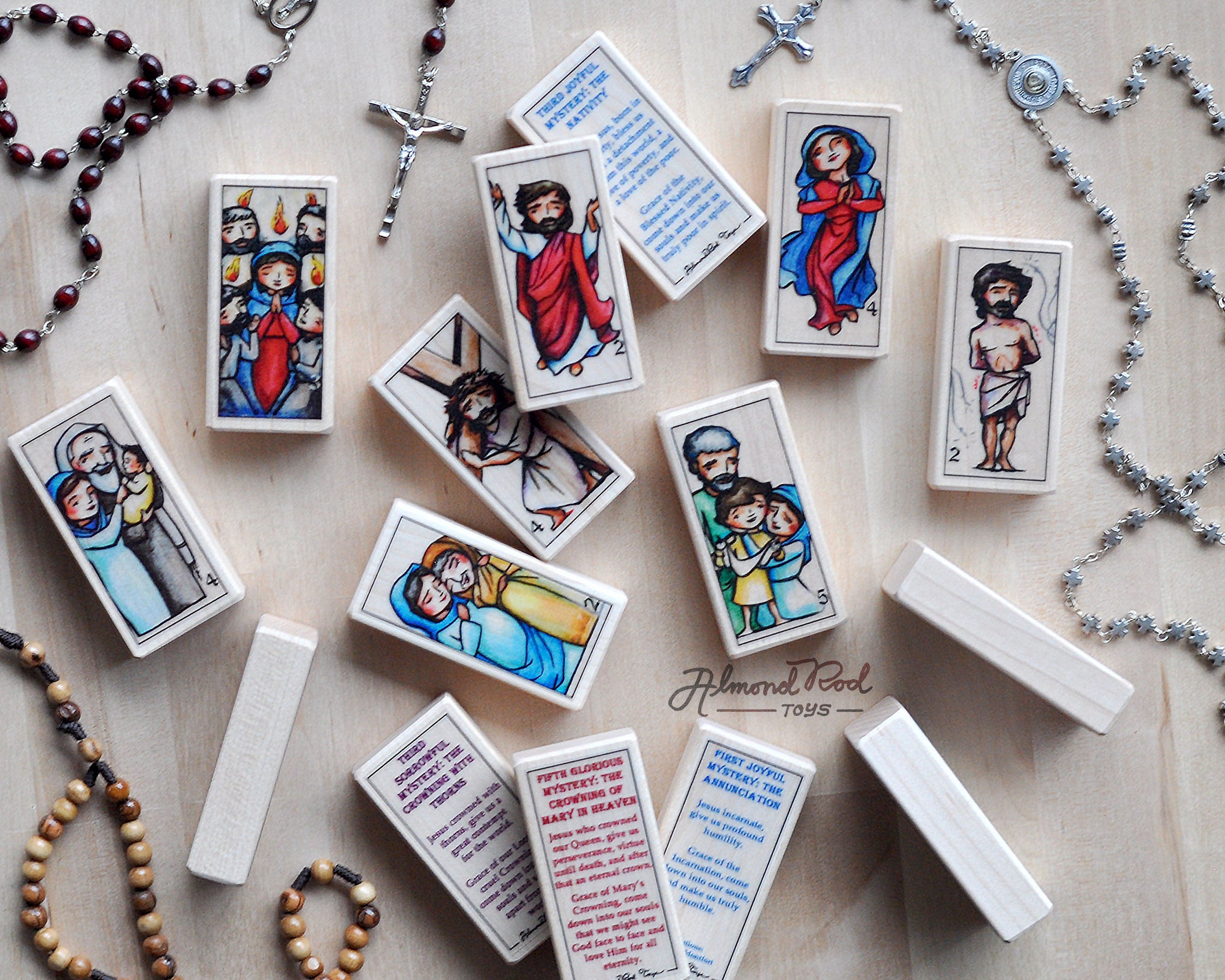 Glorious Mysteries // Rosary Prayer Block Set