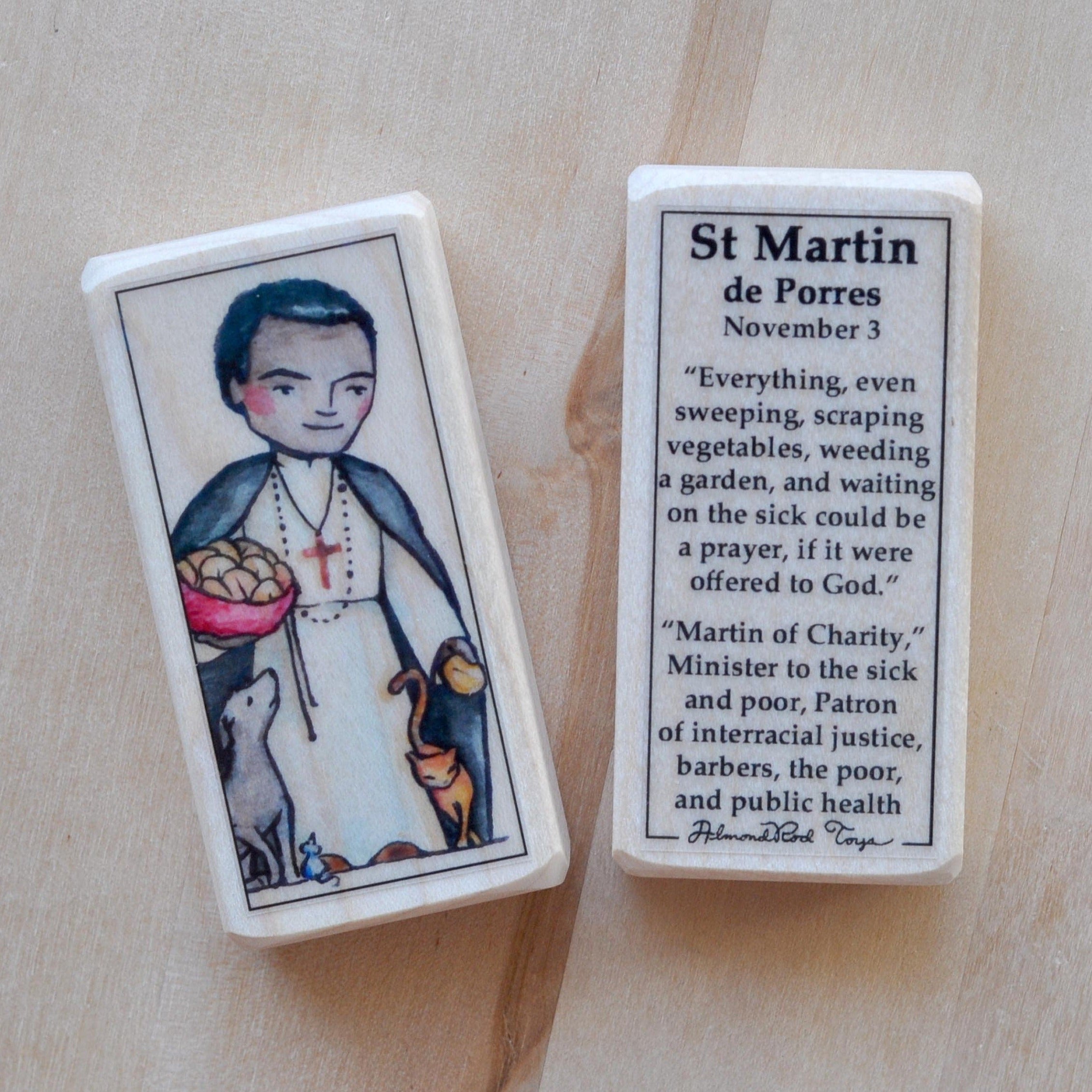 Martin de Porres Patron Saint Block