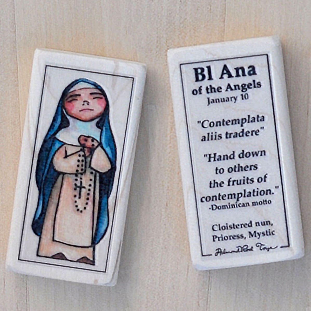 Ana of the Angels Patron Saint Block