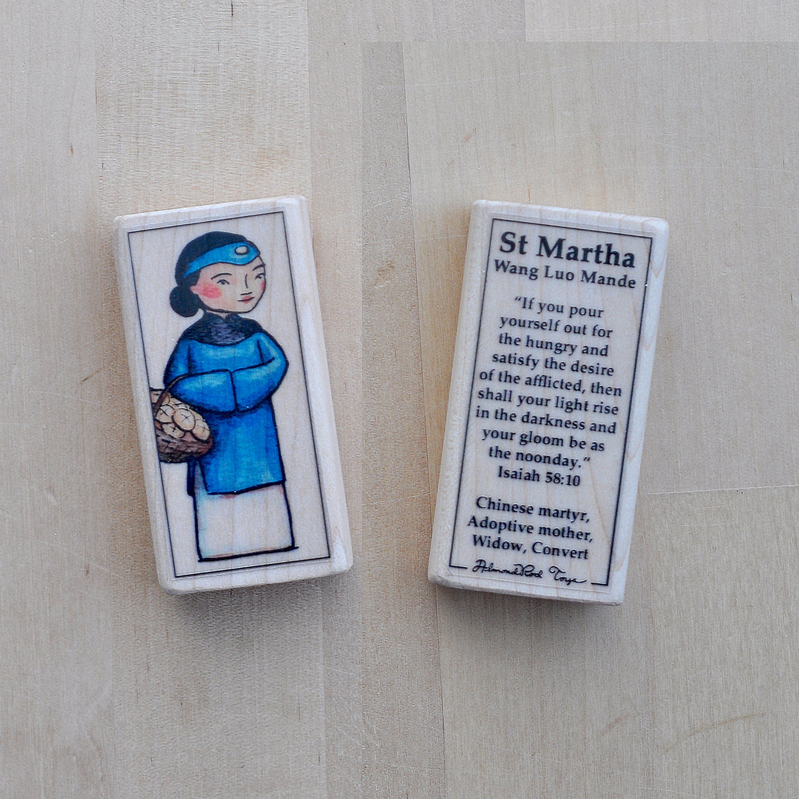 Martha Wang Luo Mande Patron Saint Block