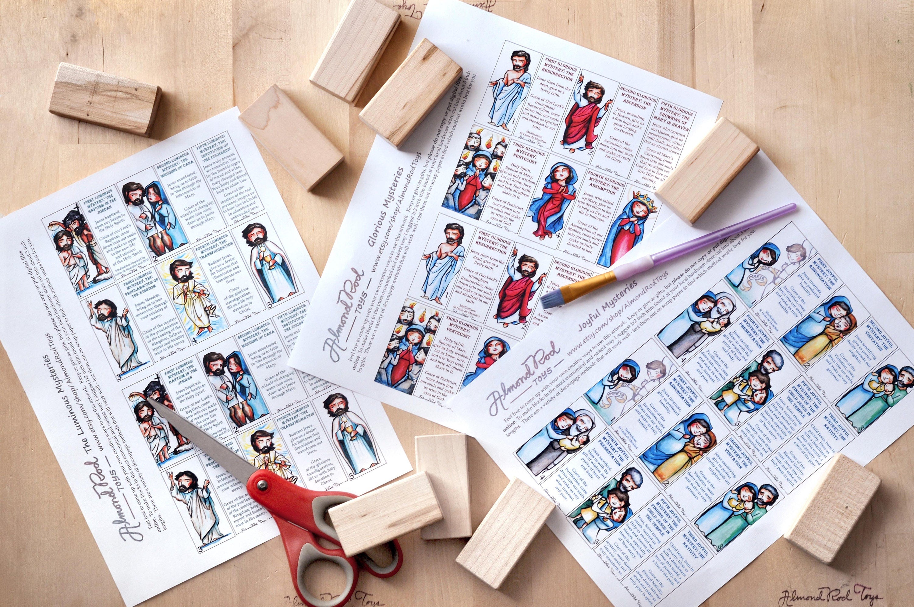 Stations of the Cross // Decoupage Craft Sheet