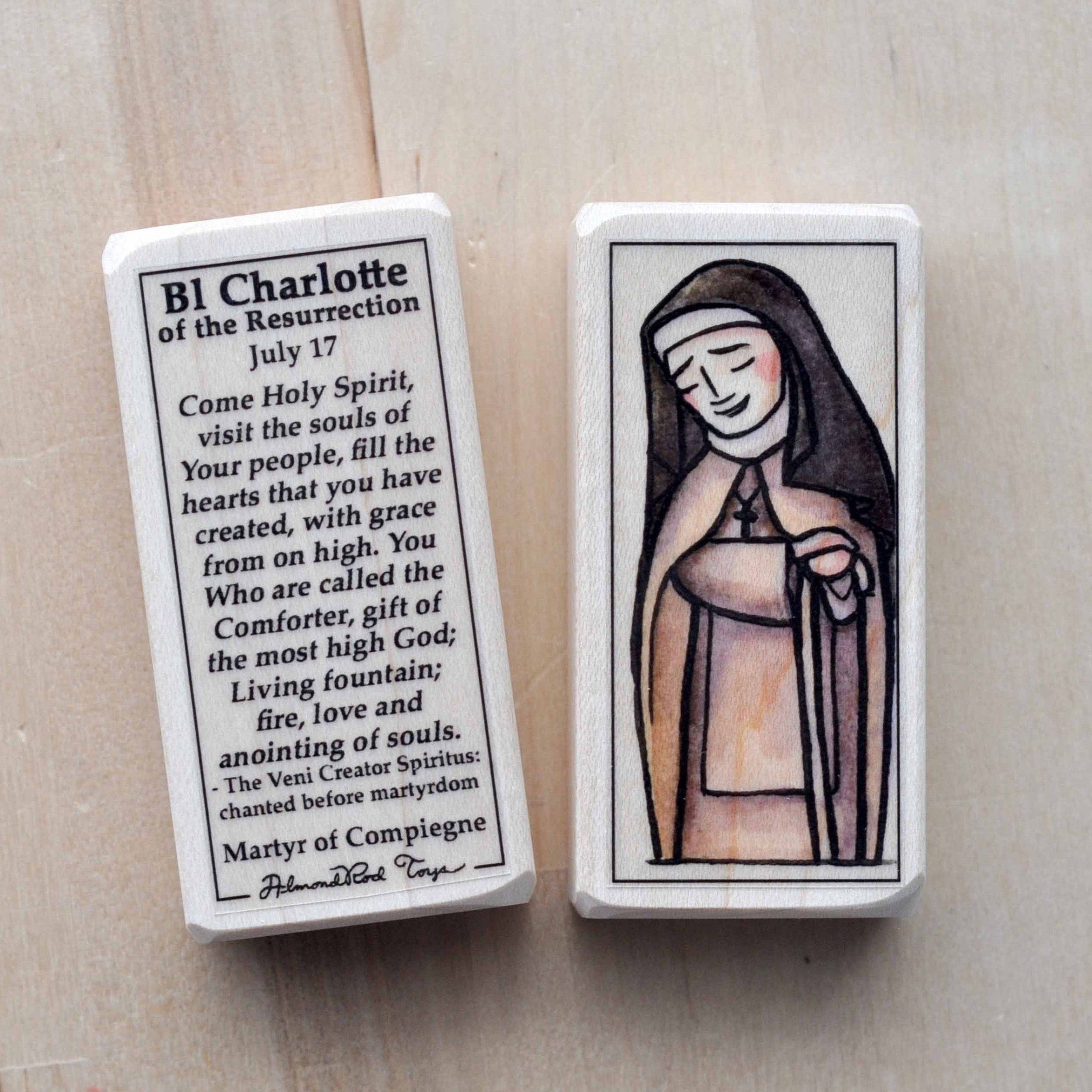 Charlotte Patron Saint Block