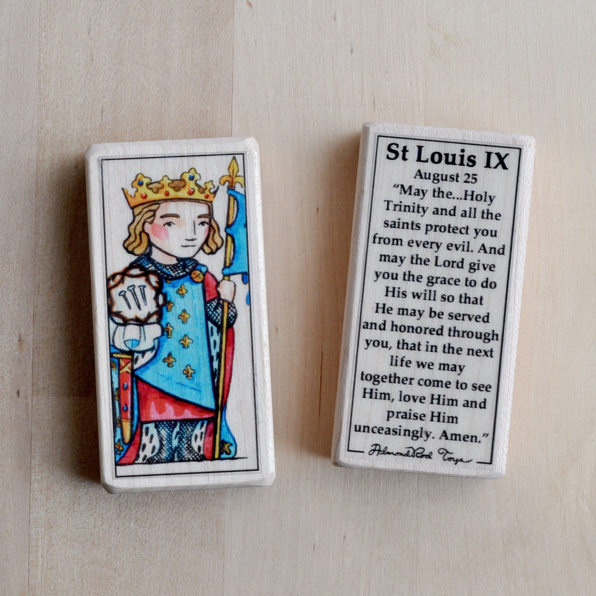 Louis IX Patron Saint Block