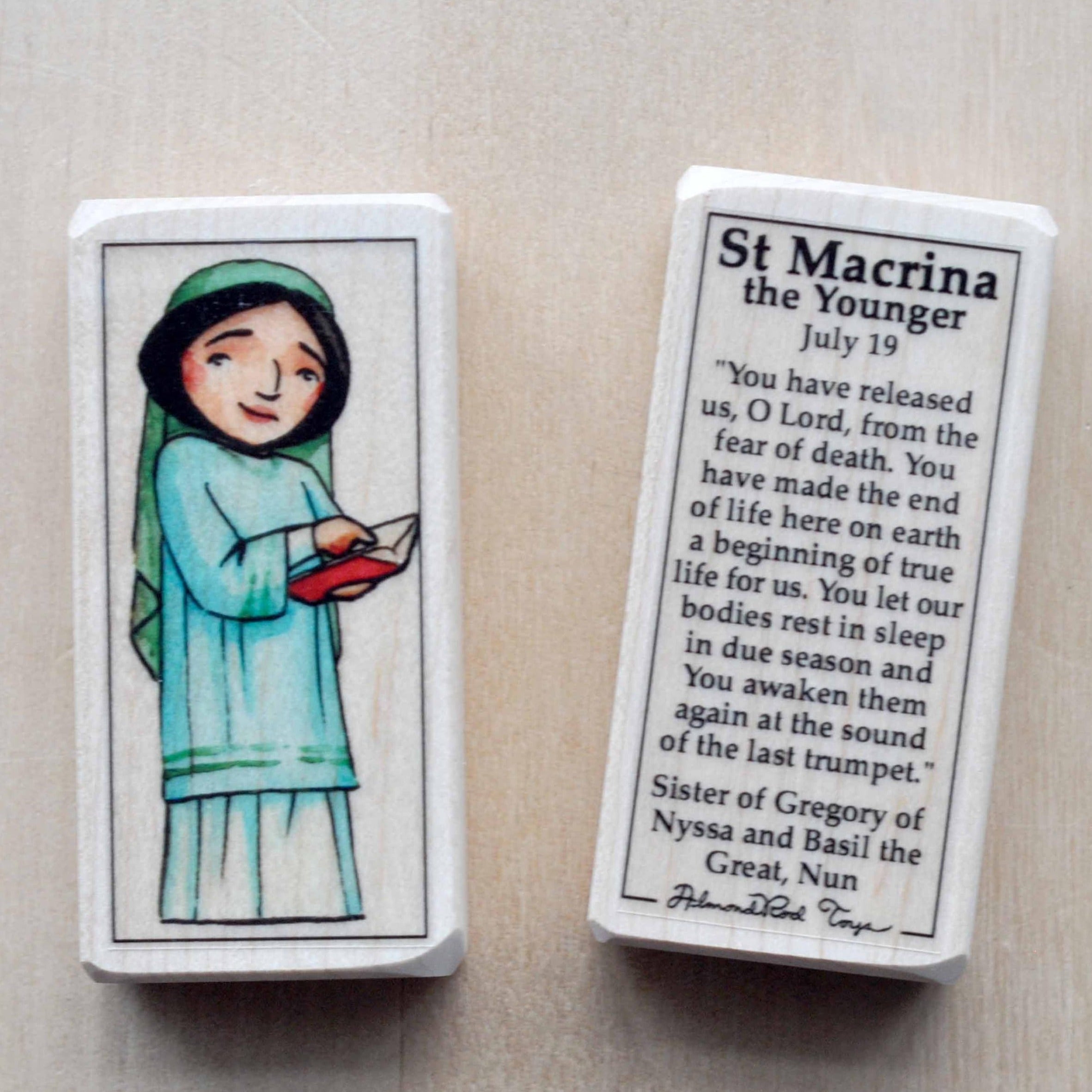 Macrina the Younger Patron Saint Block