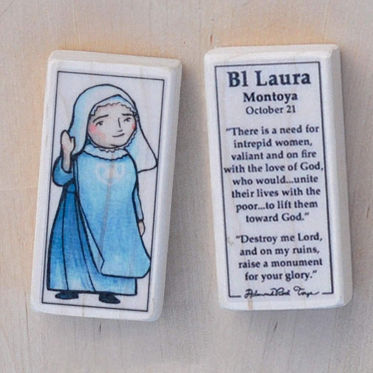 Laura Montoya Patron Saint Block
