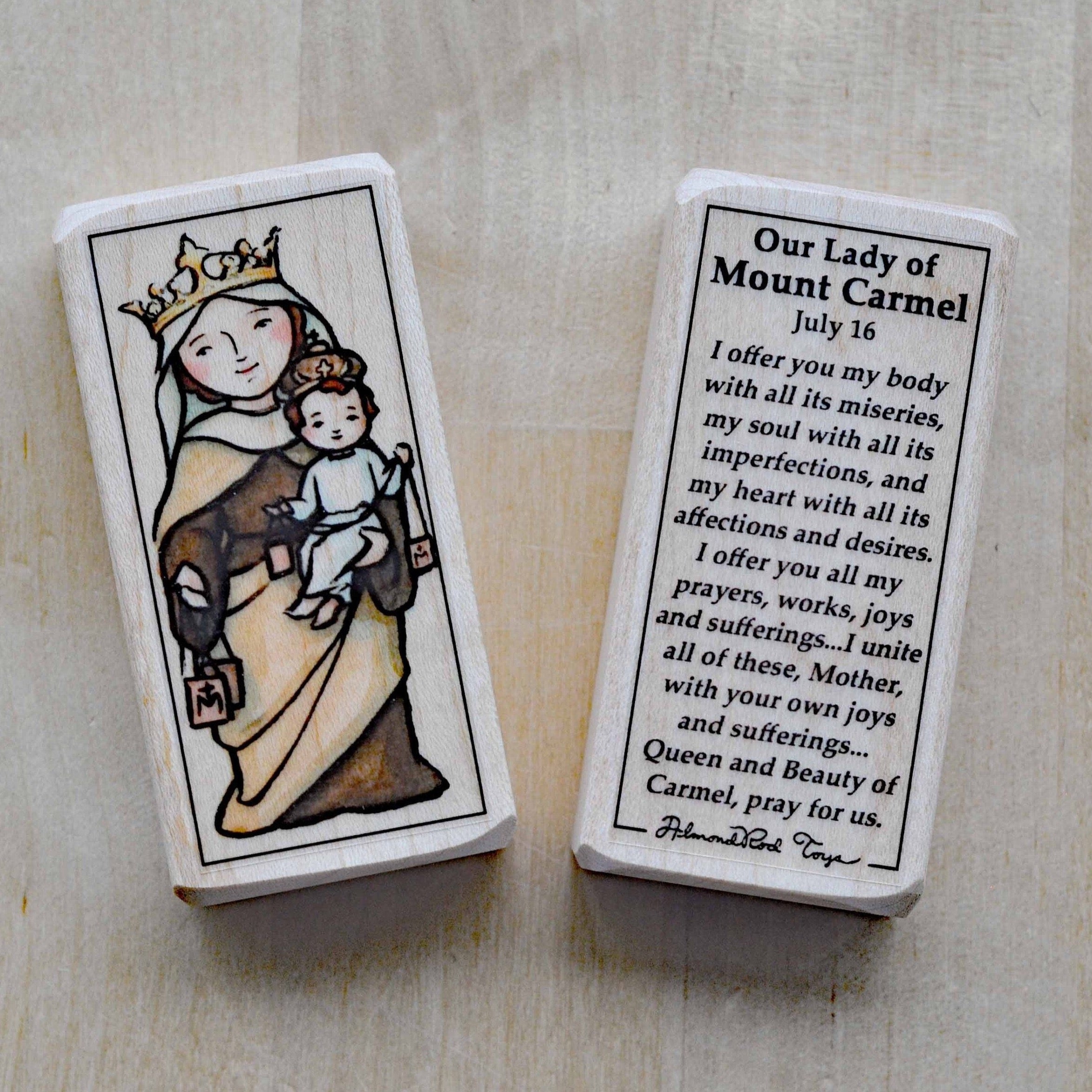 Our Lady of Mount Carmel // Patron Saint Block