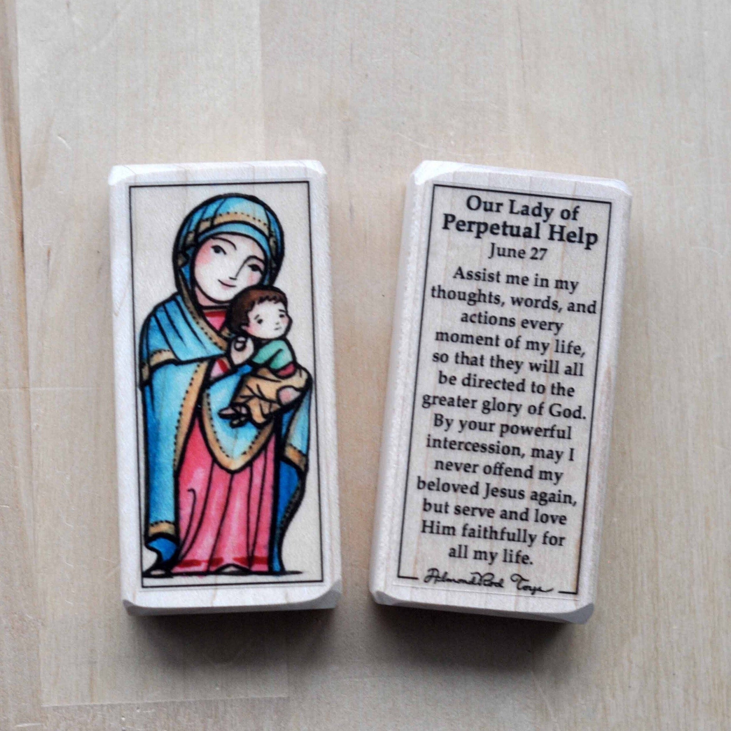Our Lady of Perpetual Help // Patron Saint Block