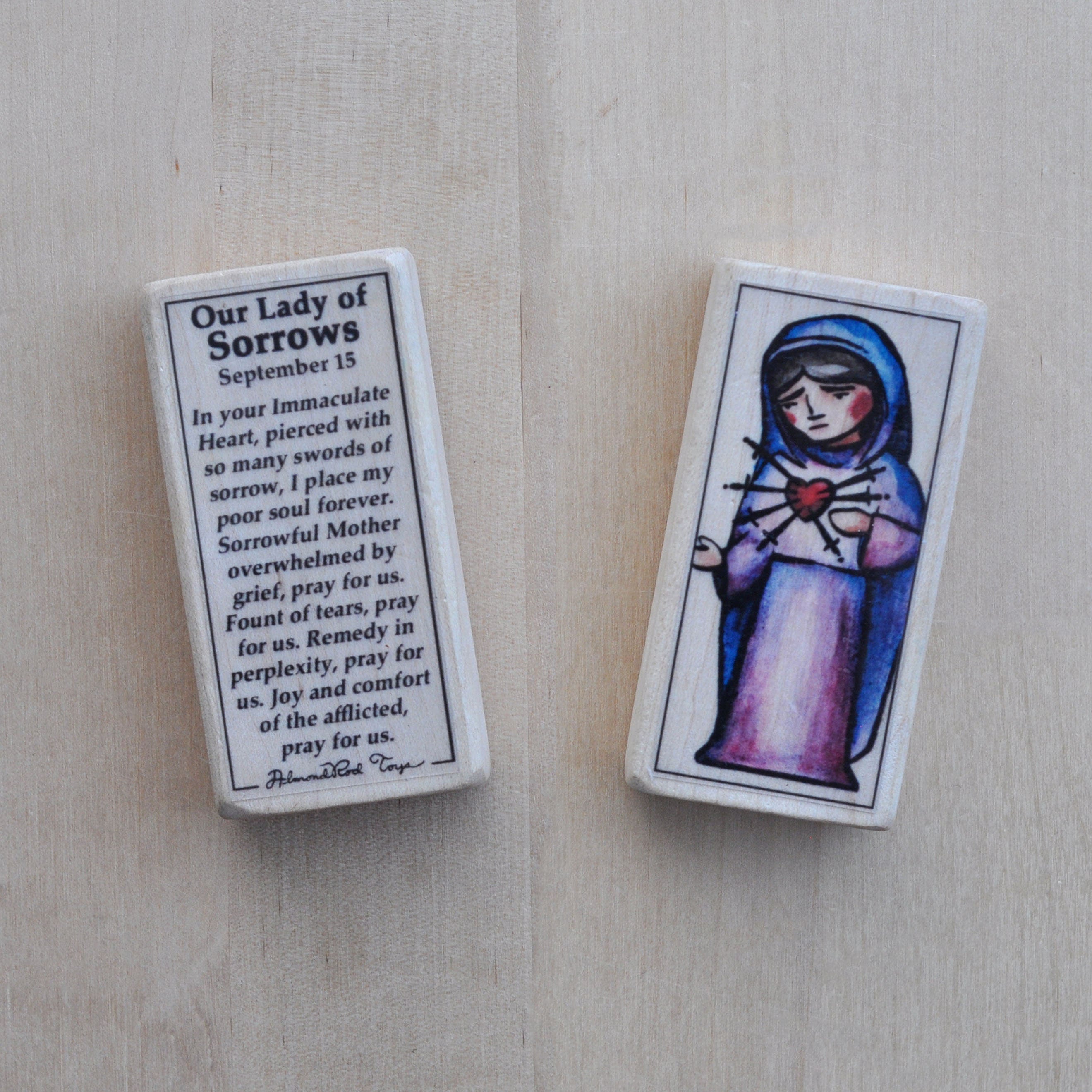 Our Lady of Sorrows // Patron Saint Block