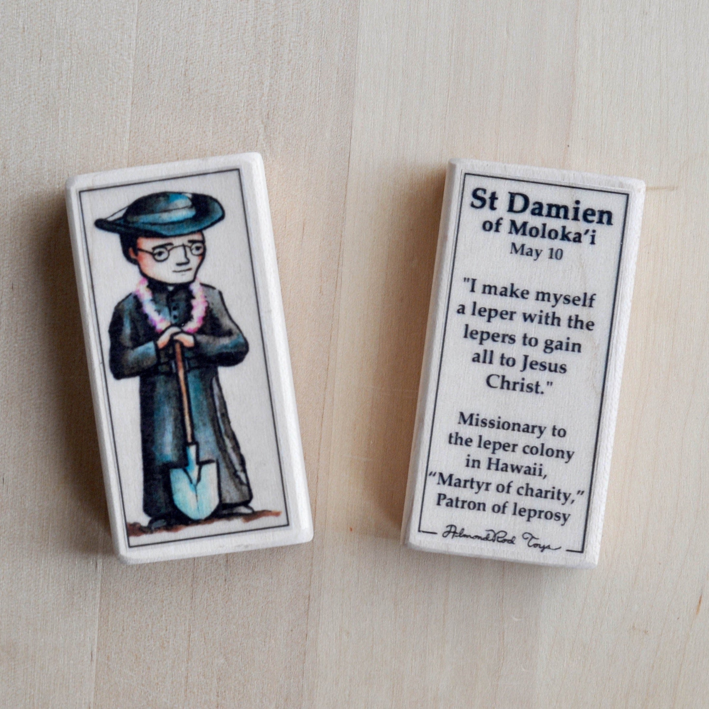 Damien of Molokai // Patron Saint Block