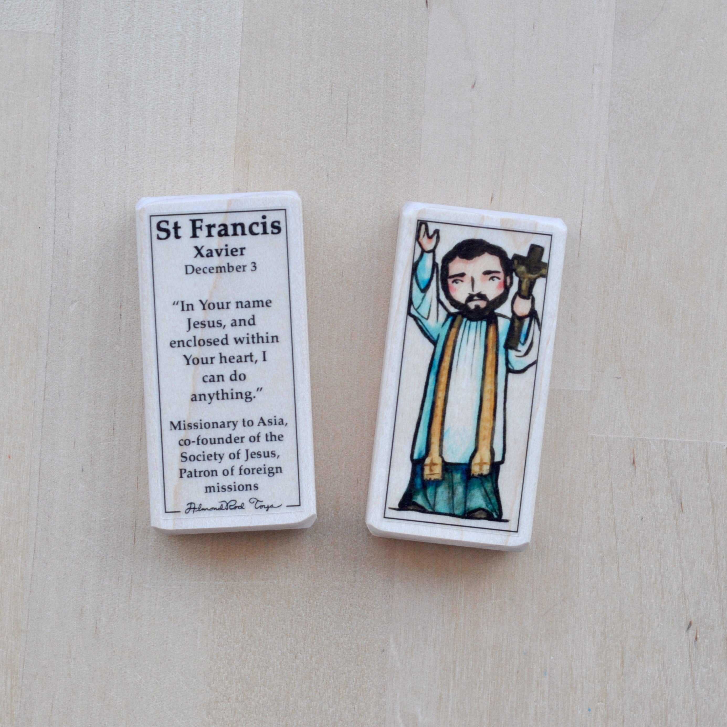 Francis Xavier Patron Saint Block