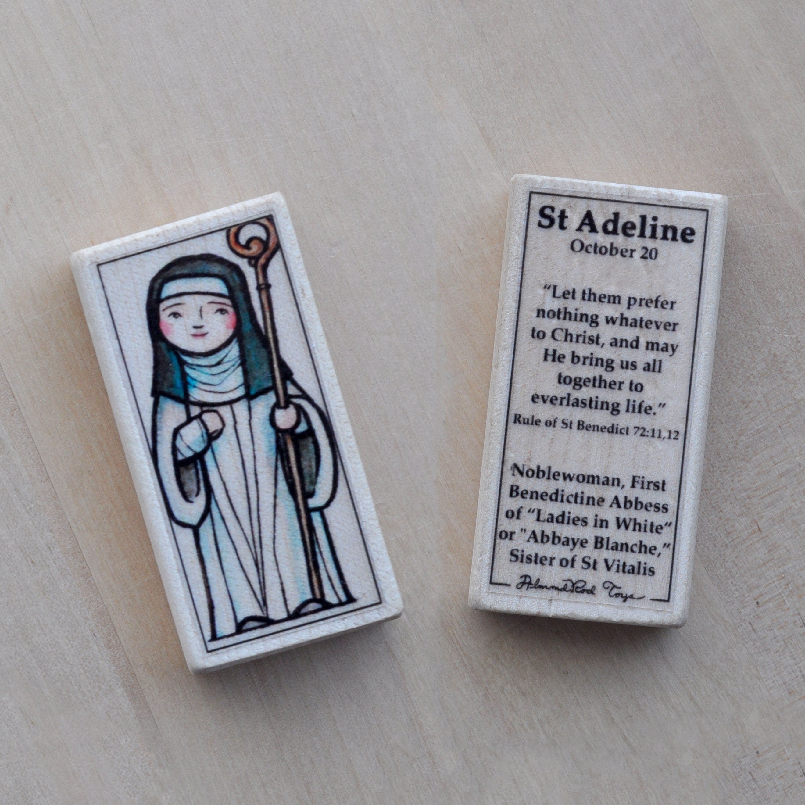 Adeline Patron Saint Block