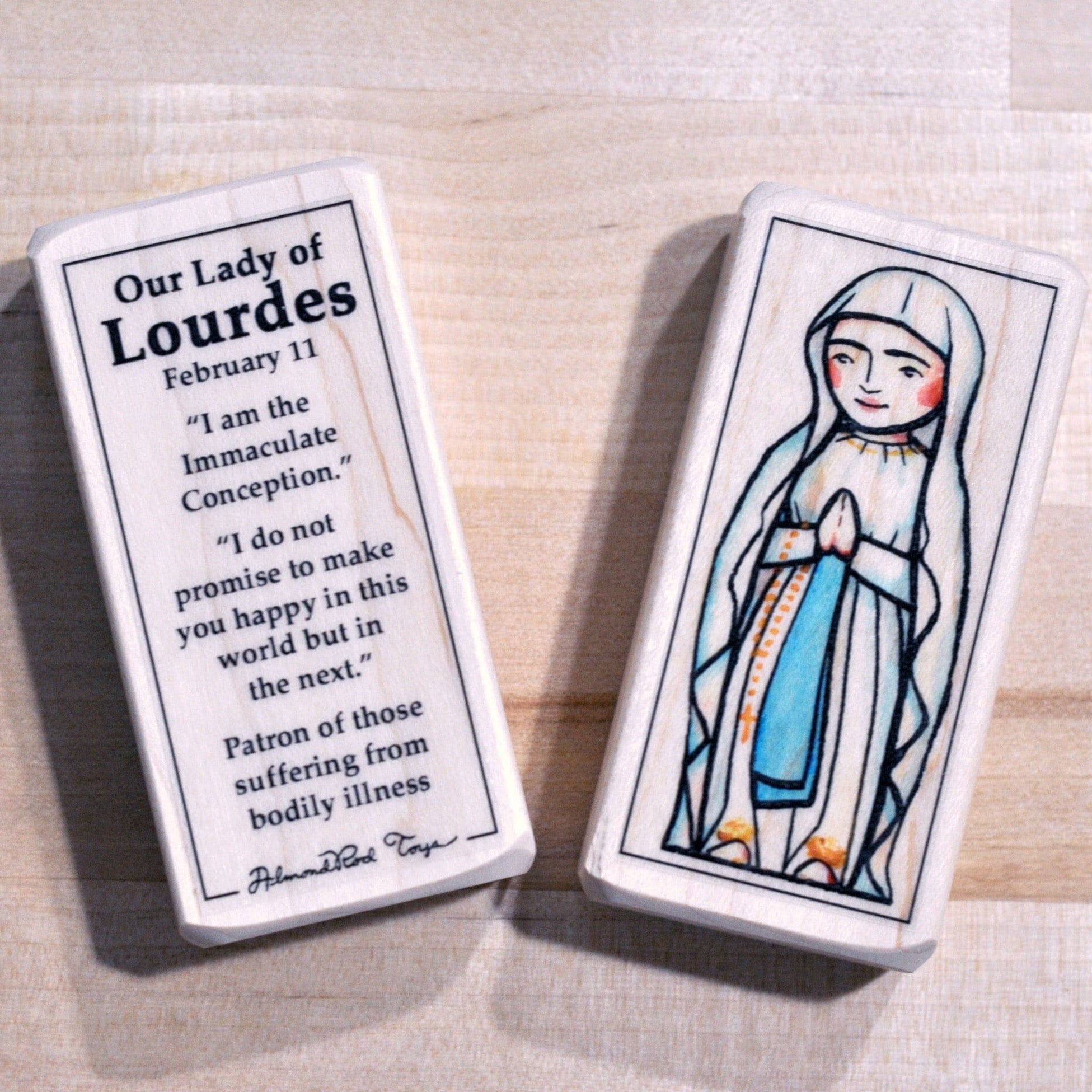 Our Lady of Lourdes // Patron Saint Block
