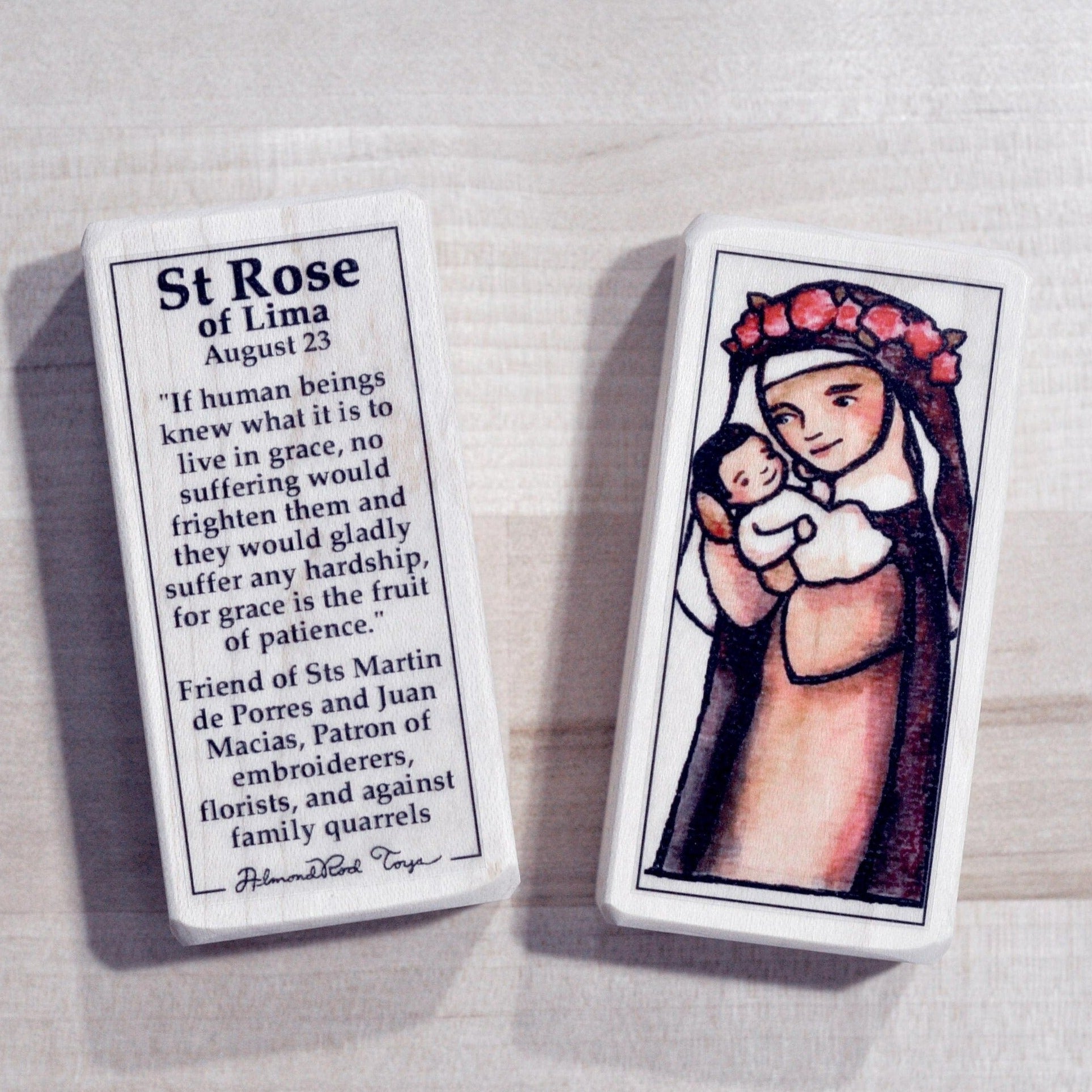 Rose of Lima Patron Saint Block