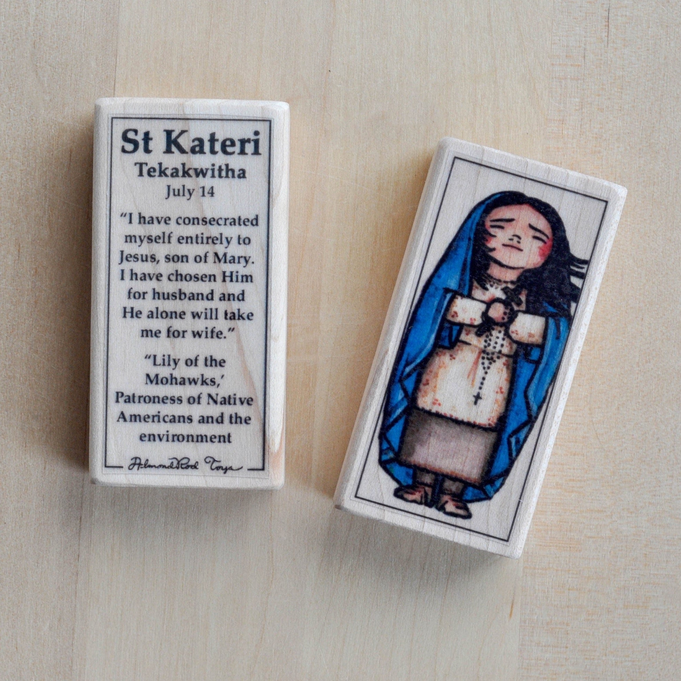 Kateri Tekakwitha Patron Saint Block