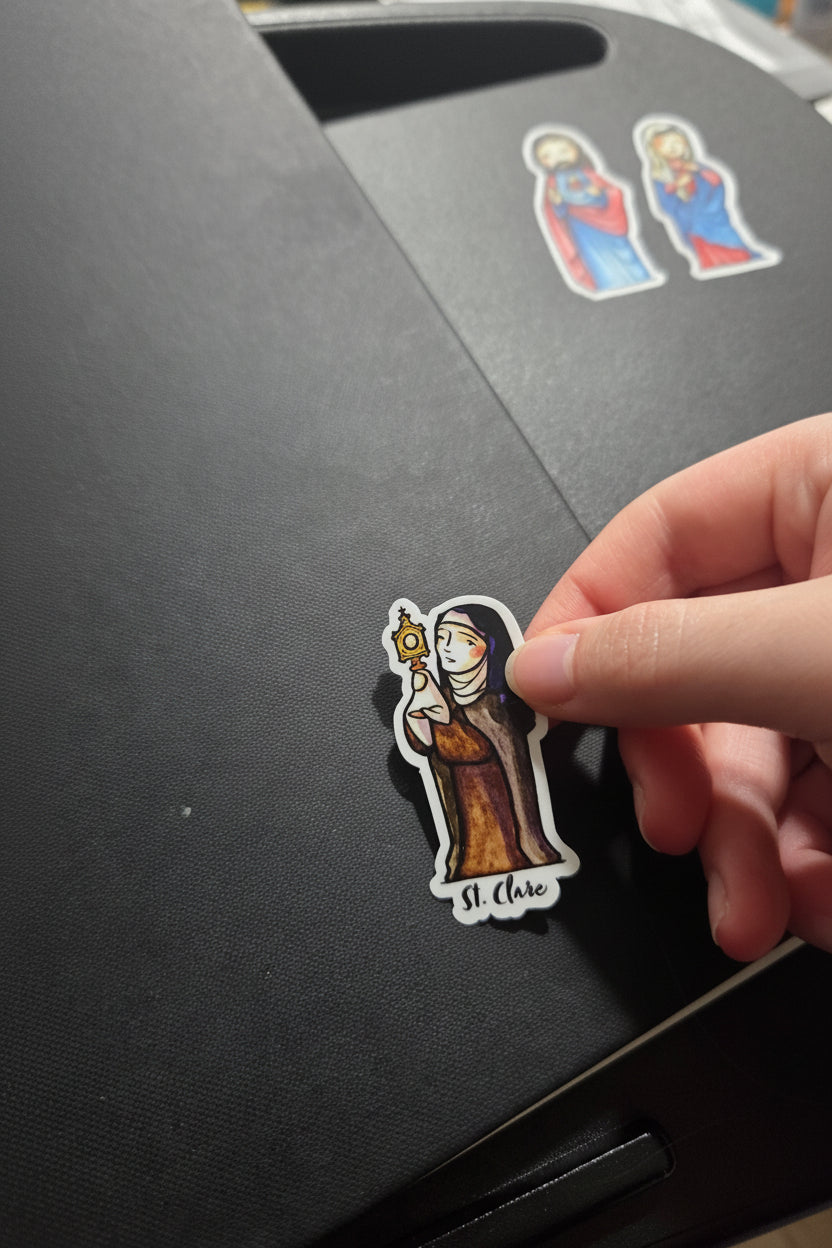 Patron Saint Stickers // 4x6 Sheet // Use on Water Bottles, Laptops, and More!