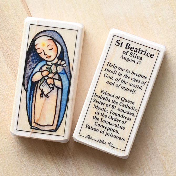 Beatrice of Silva Patron Saint Block