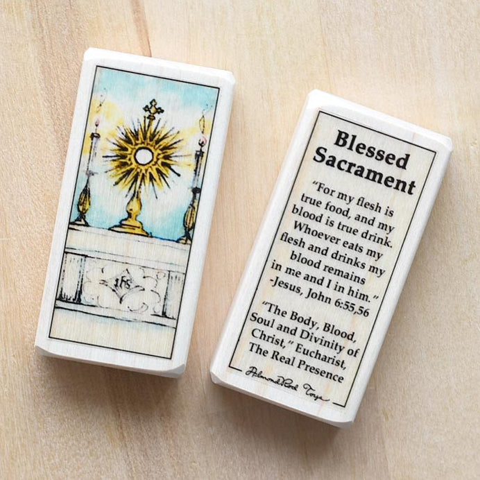 Jesus, Blessed Sacrament Patron Saint Block