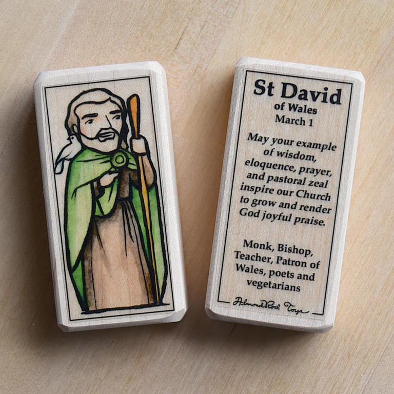 David of Wales Patron Saint Block