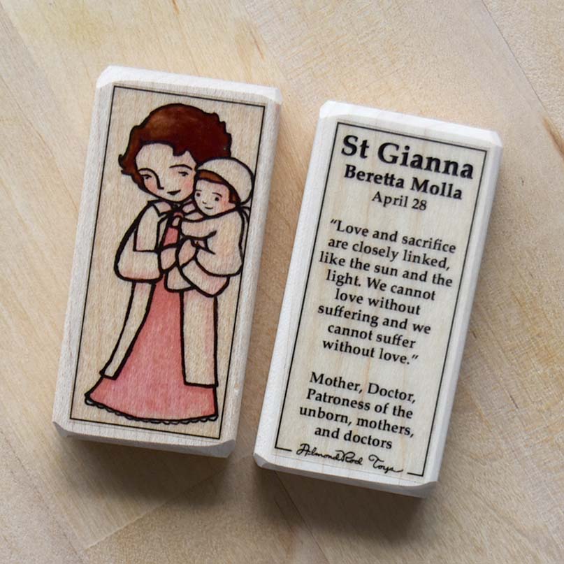 Gianna Molla Patron Saint Block