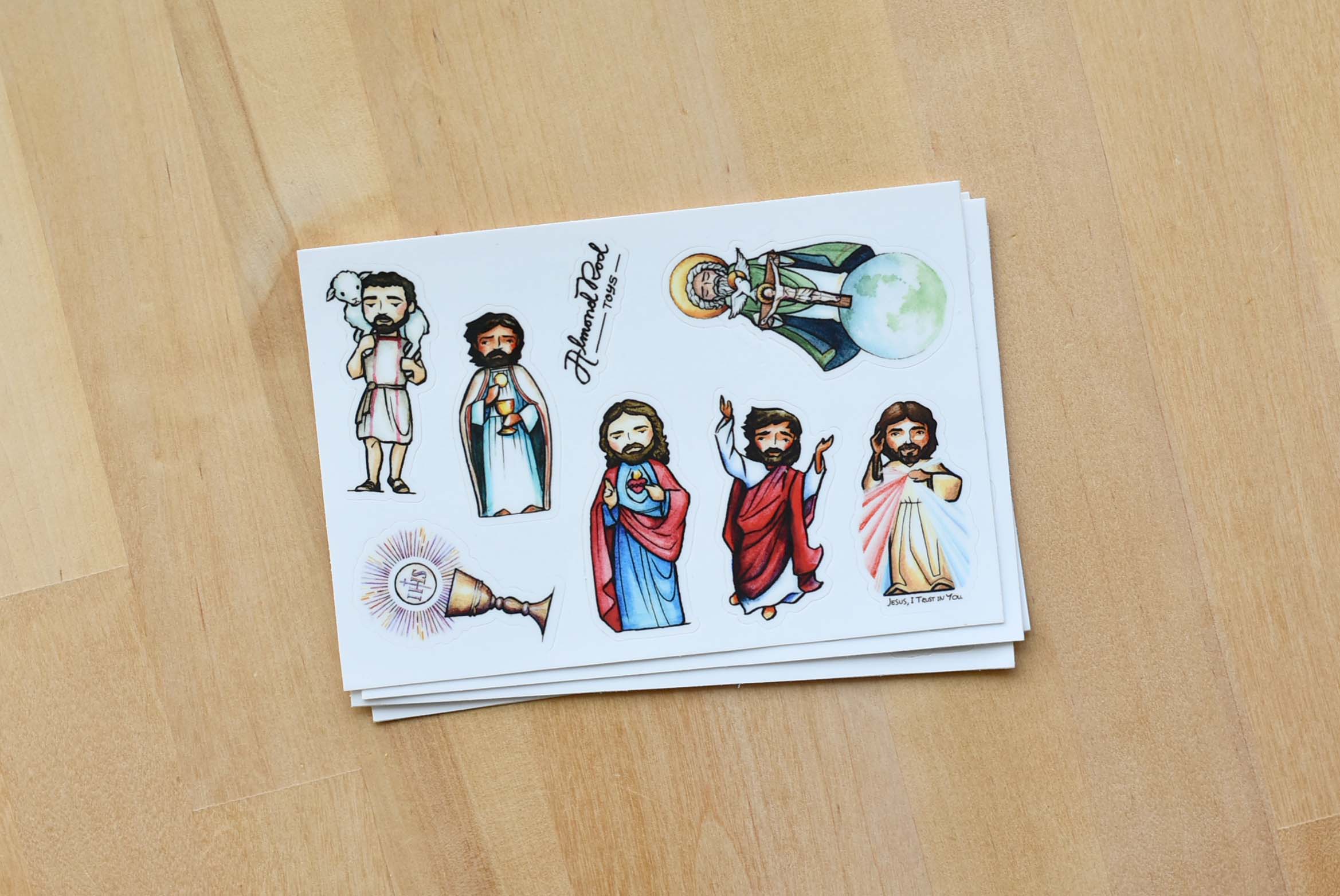 Patron Saint Stickers // 4x6 Sheet // Use on Water Bottles, Laptops, Calendars, and More!