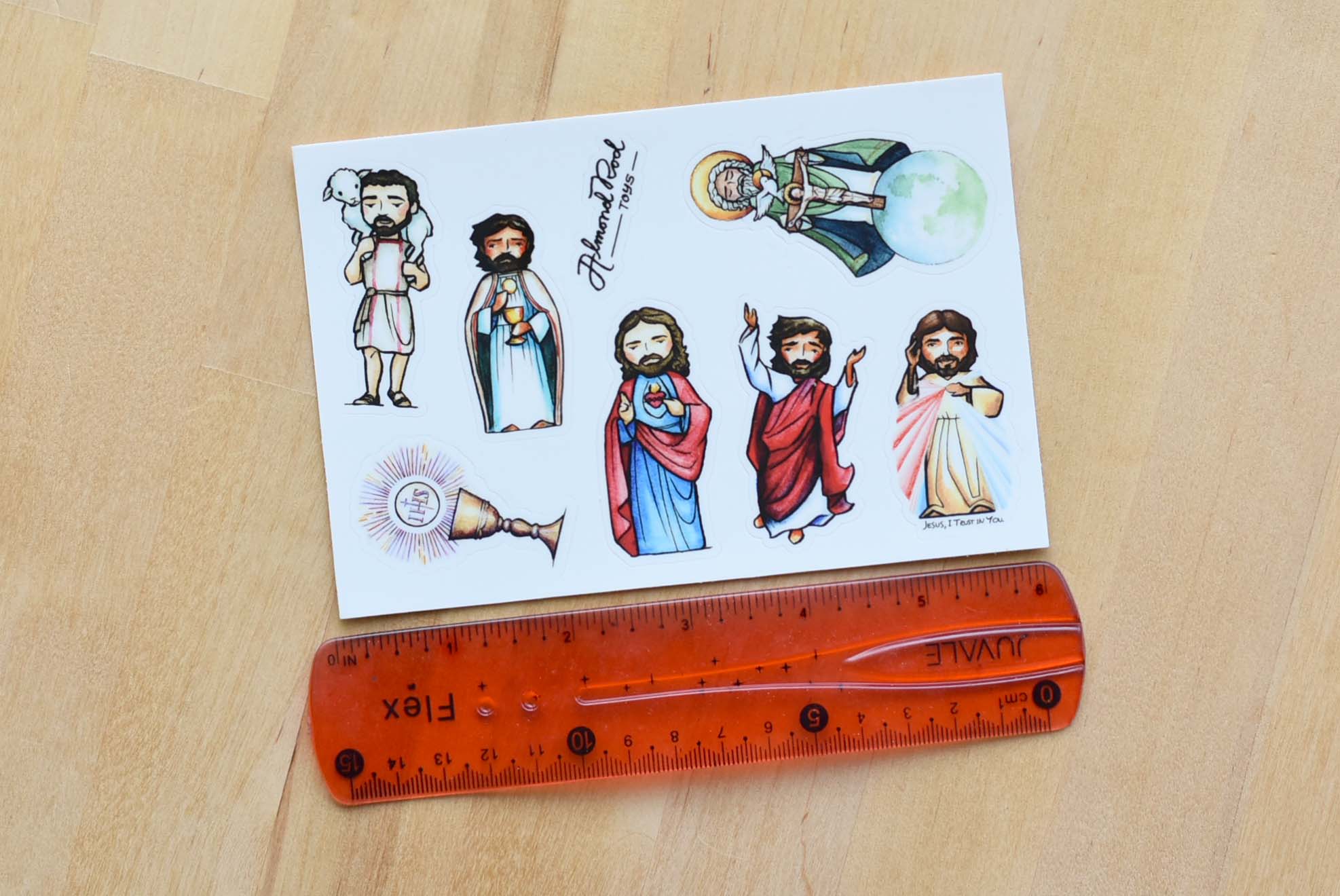 Patron Saint Stickers // 4x6 Sheet // Use on Water Bottles, Laptops, Calendars, and More!